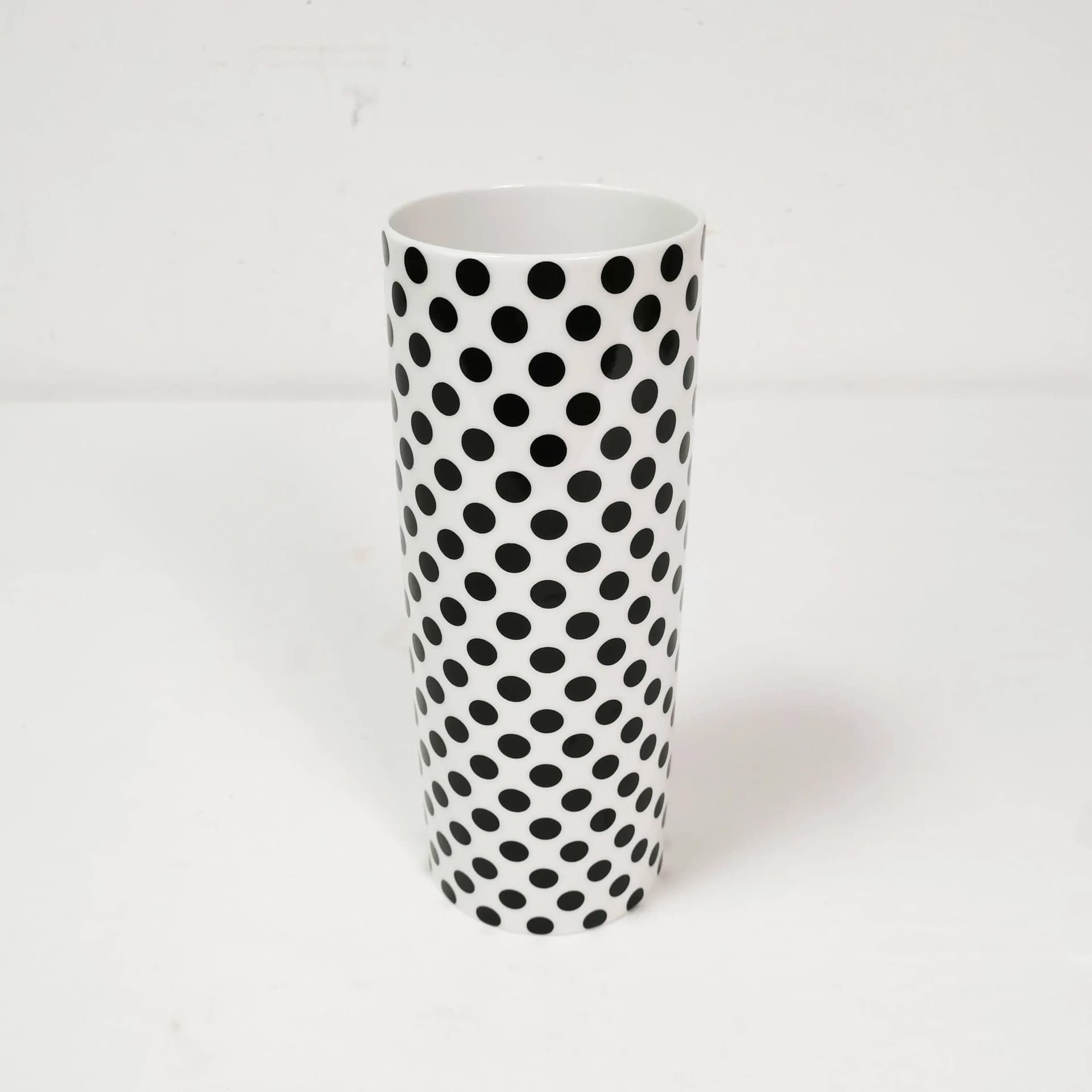 Wazon Art Werk, porcelana biała czarna, Niemcy, lata 80. - 337979
