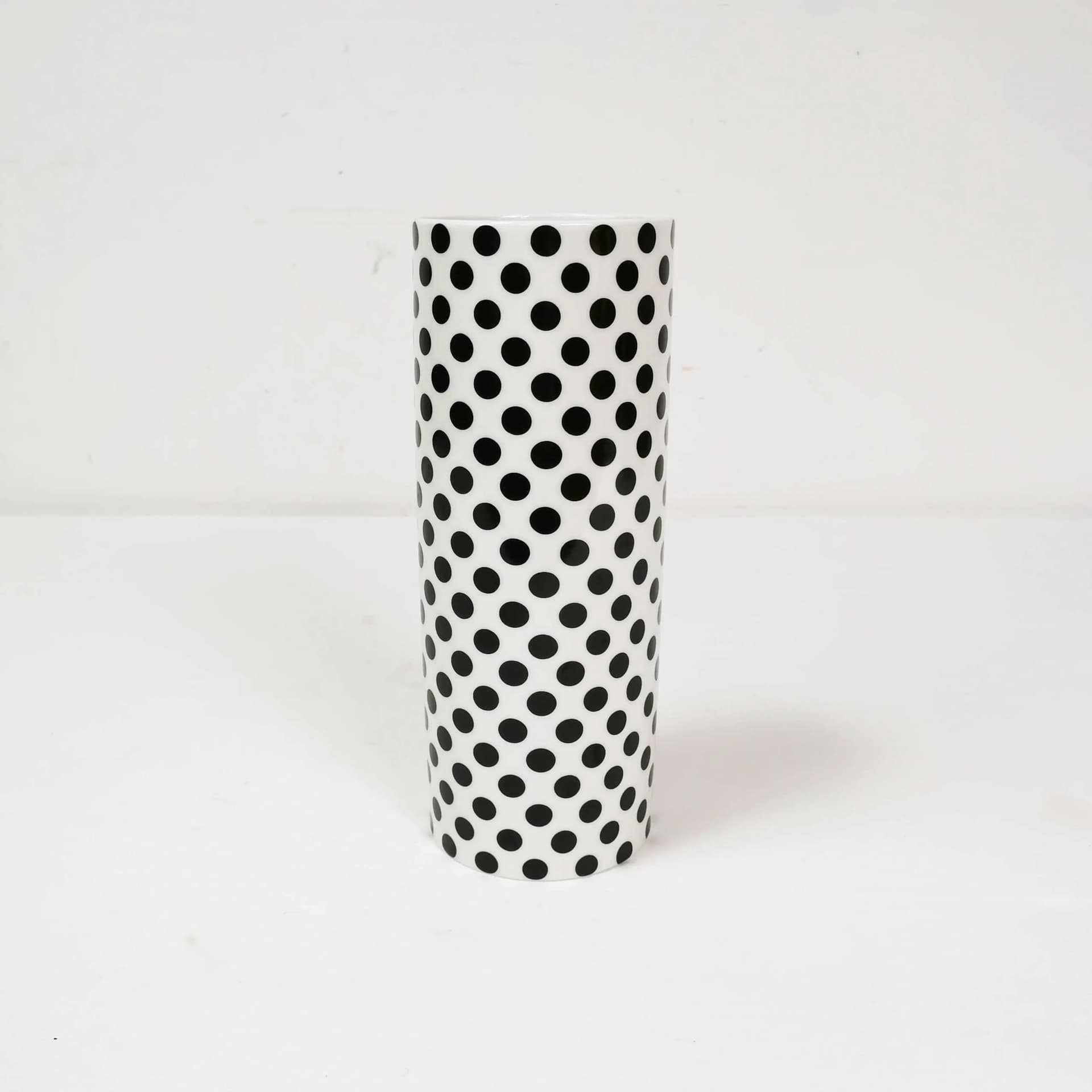 Wazon Art Werk, porcelana biała czarna, Niemcy, lata 80. - 337981