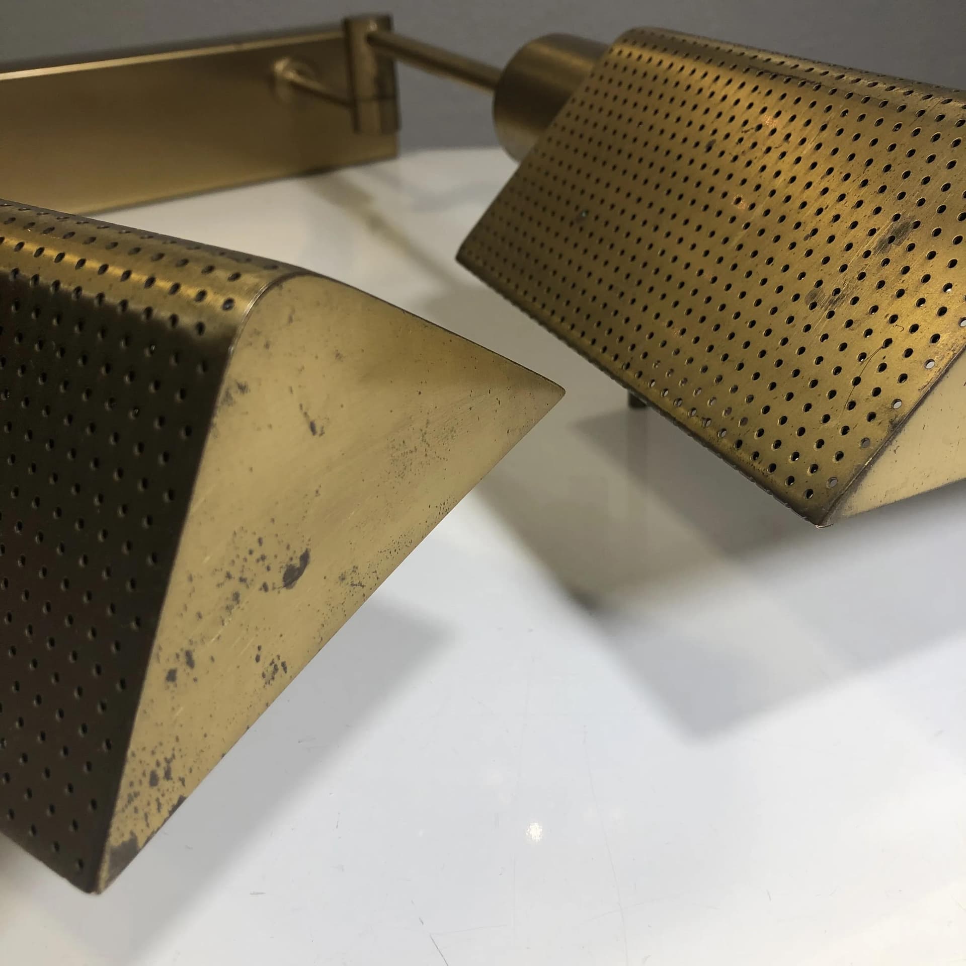 Mosiężny kinkiet ścienny, Niemcy, lata 70. - 25500