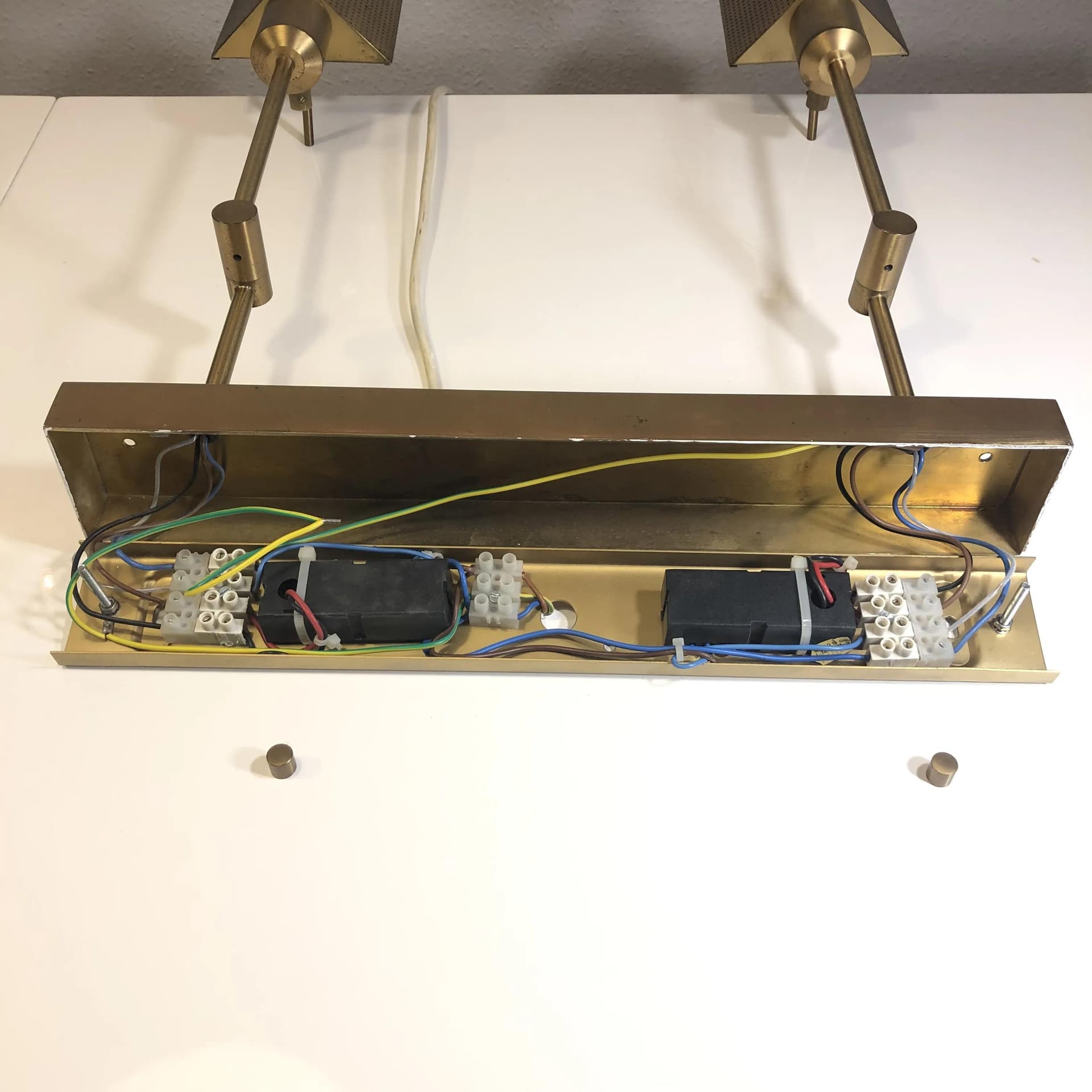 Mosiężny kinkiet ścienny, Niemcy, lata 70. - 25502