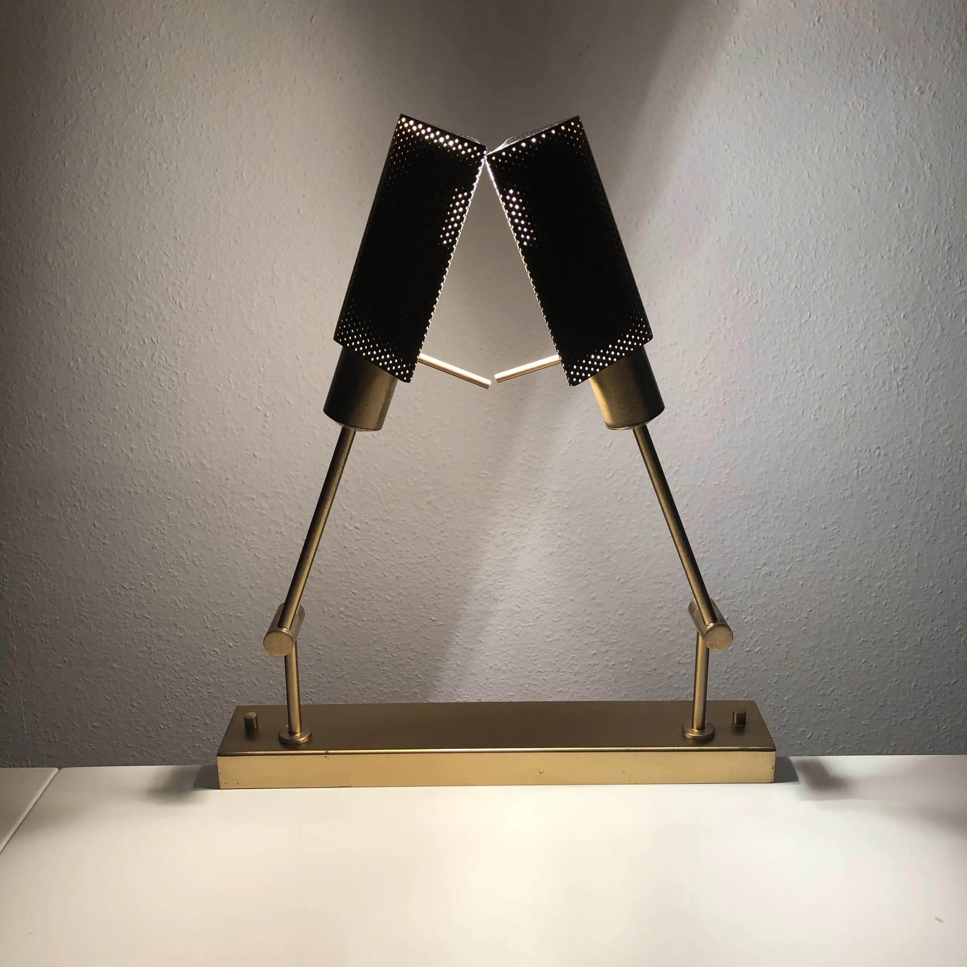 Mosiężny kinkiet ścienny, Niemcy, lata 70. - 25501