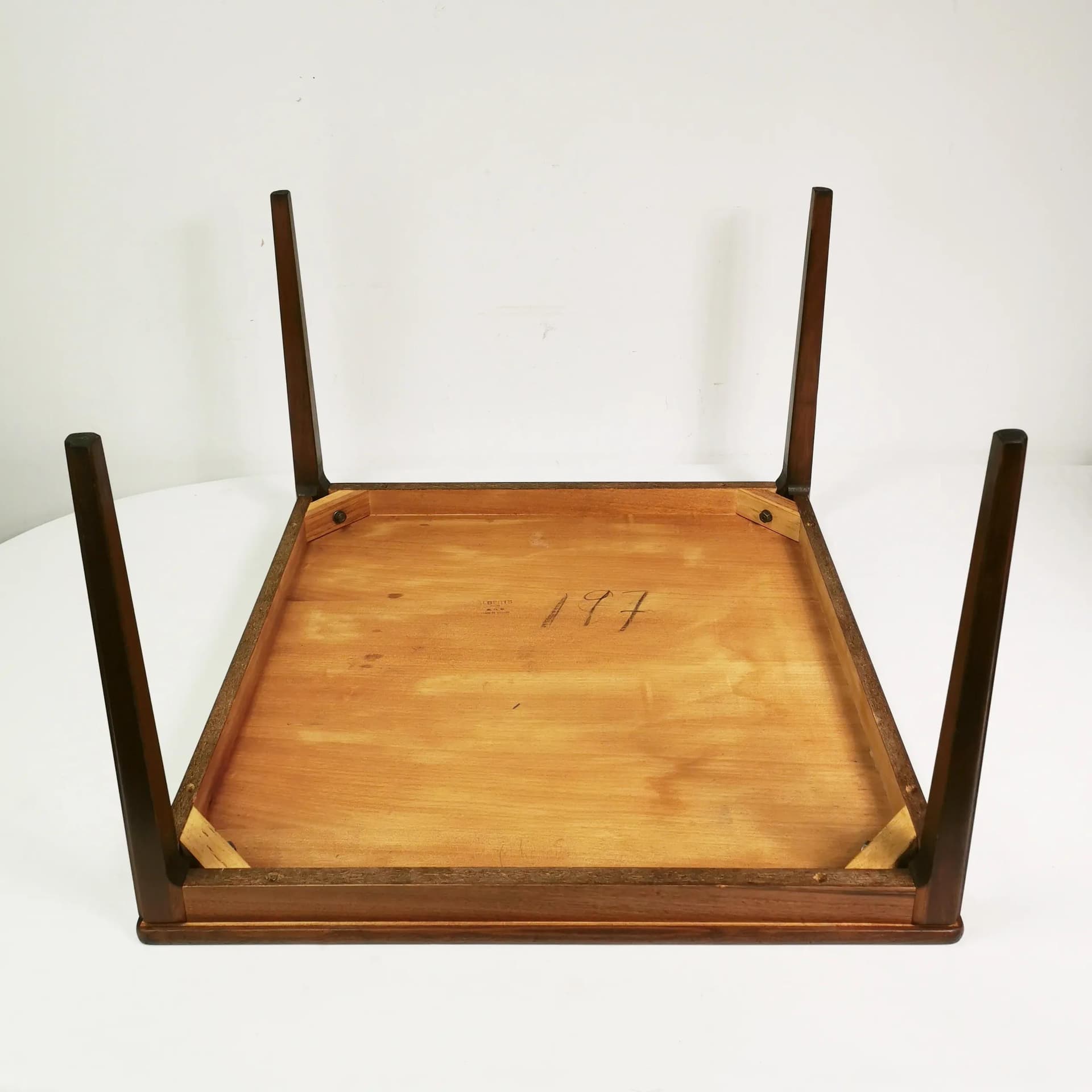 Coffee table, brown rosewood, Alberts Tibro, Sweden, 1960s. - 337909