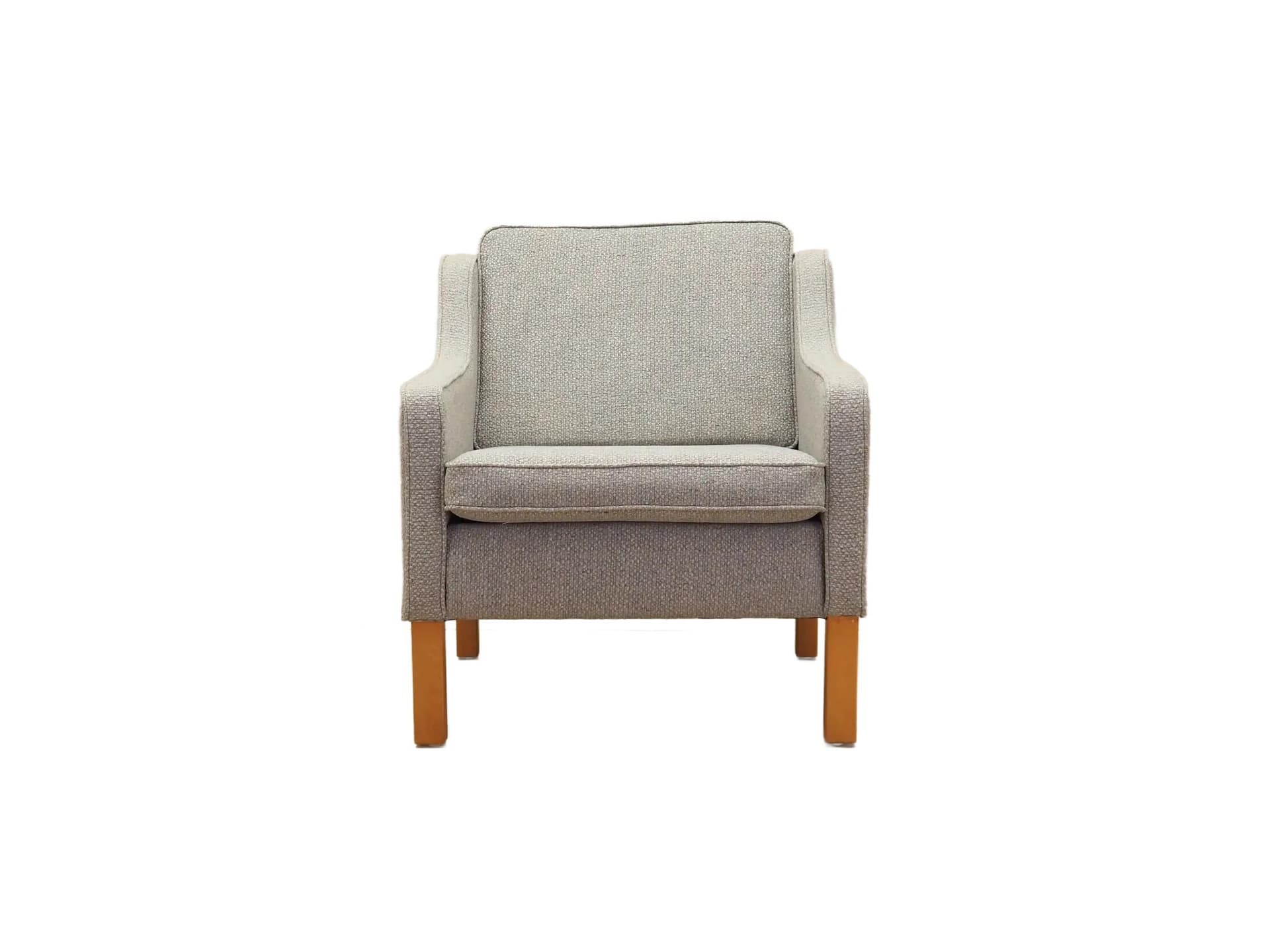 Fotel, buk szary, Dania, lata 70.