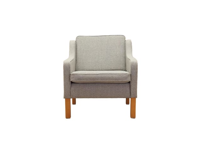 Fotel, buk szary, Dania, lata 70. - WYMIARY