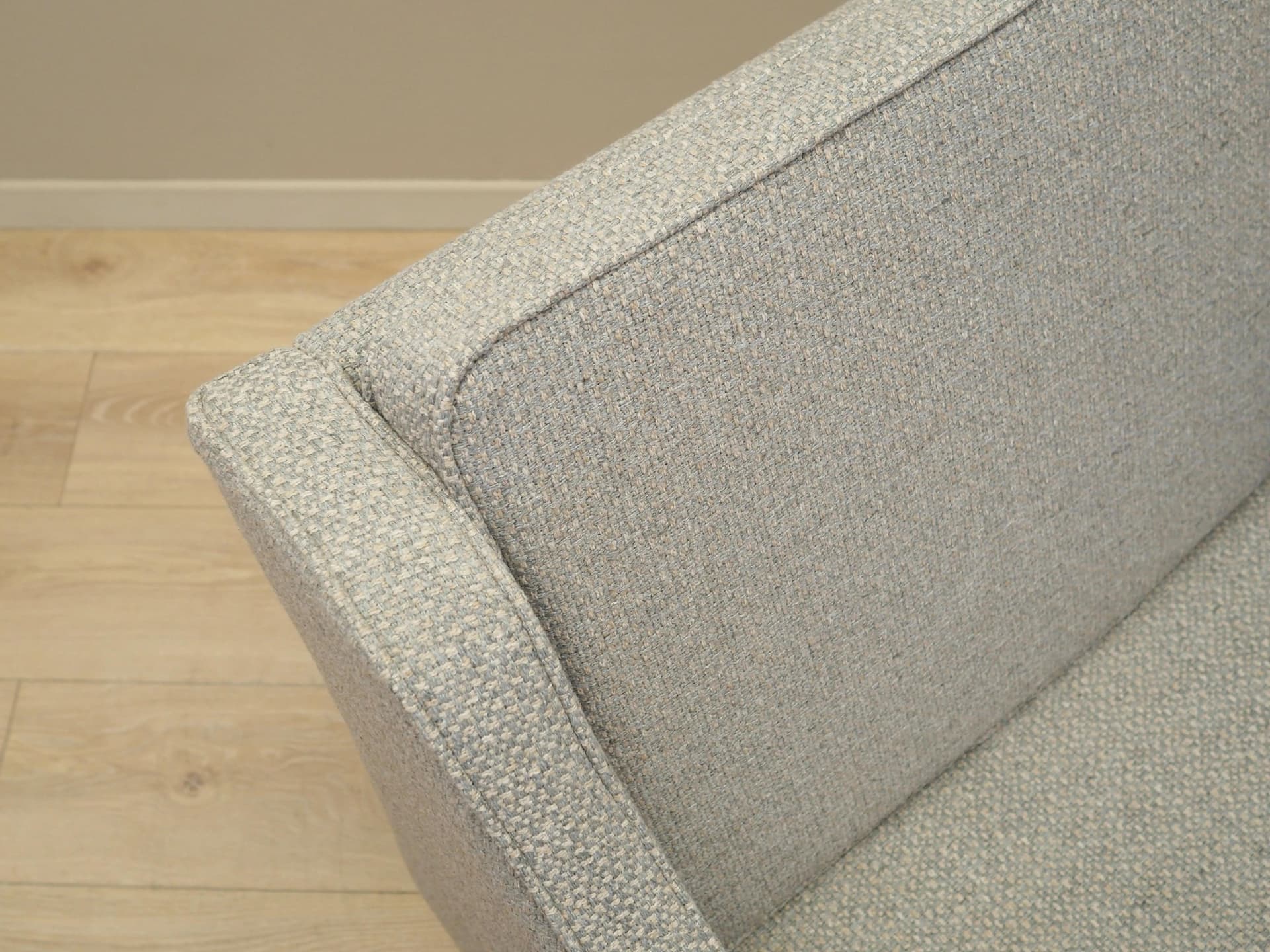 Fotel, buk szary, Dania, lata 70. - 25235