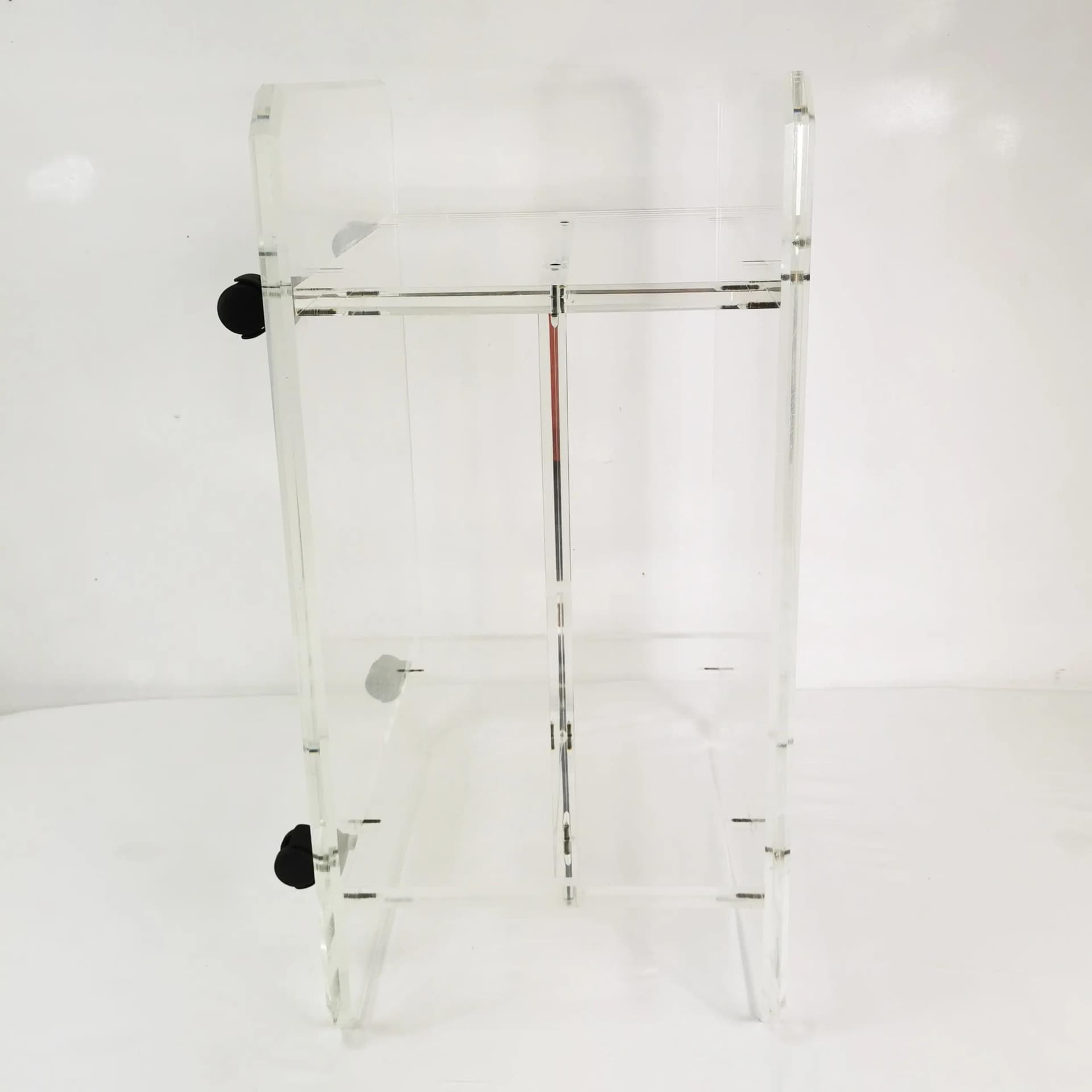 Szafka audio-RTV Space Age, plexiglass przezroczysty, Włochy, lata 70. - 339483