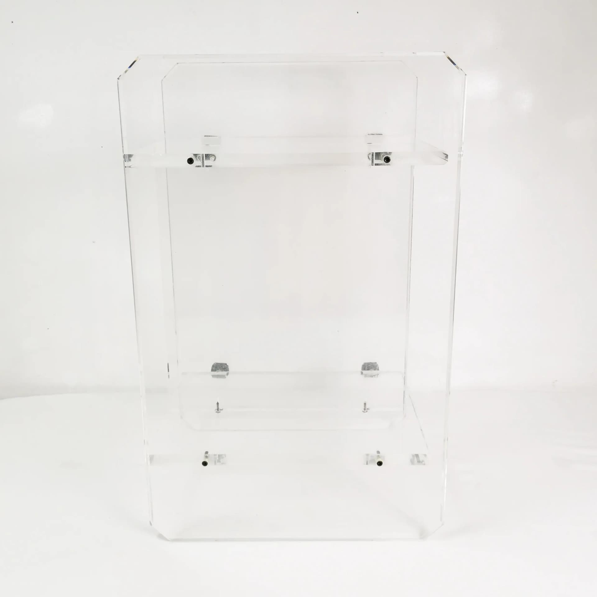 Szafka audio-RTV Space Age, plexiglass przezroczysty, Włochy, lata 70. - 339487