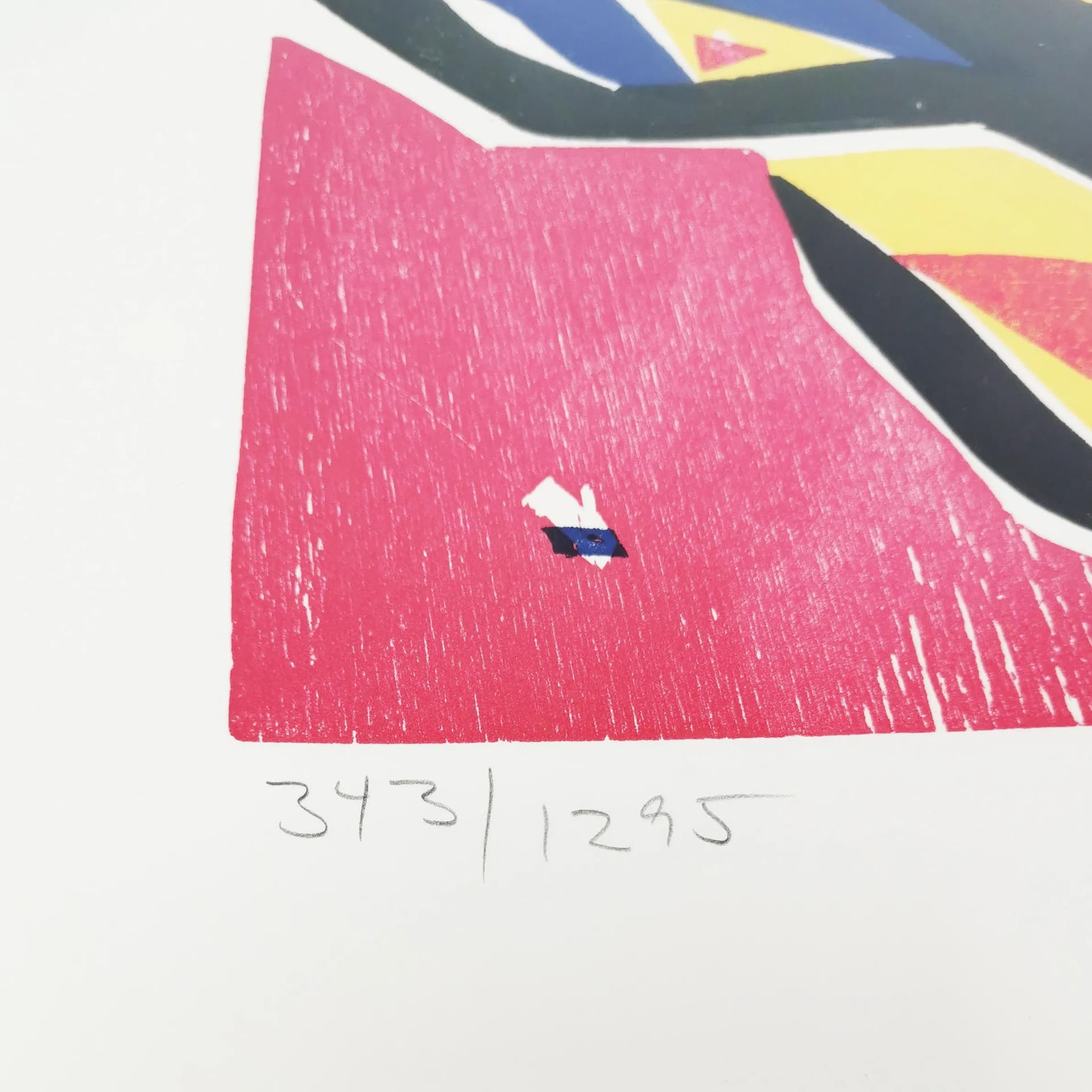 Litografia 71x55,5 cm, multikolor, papier, proj. H. Thorborg, Dania, lata 60. - 339351