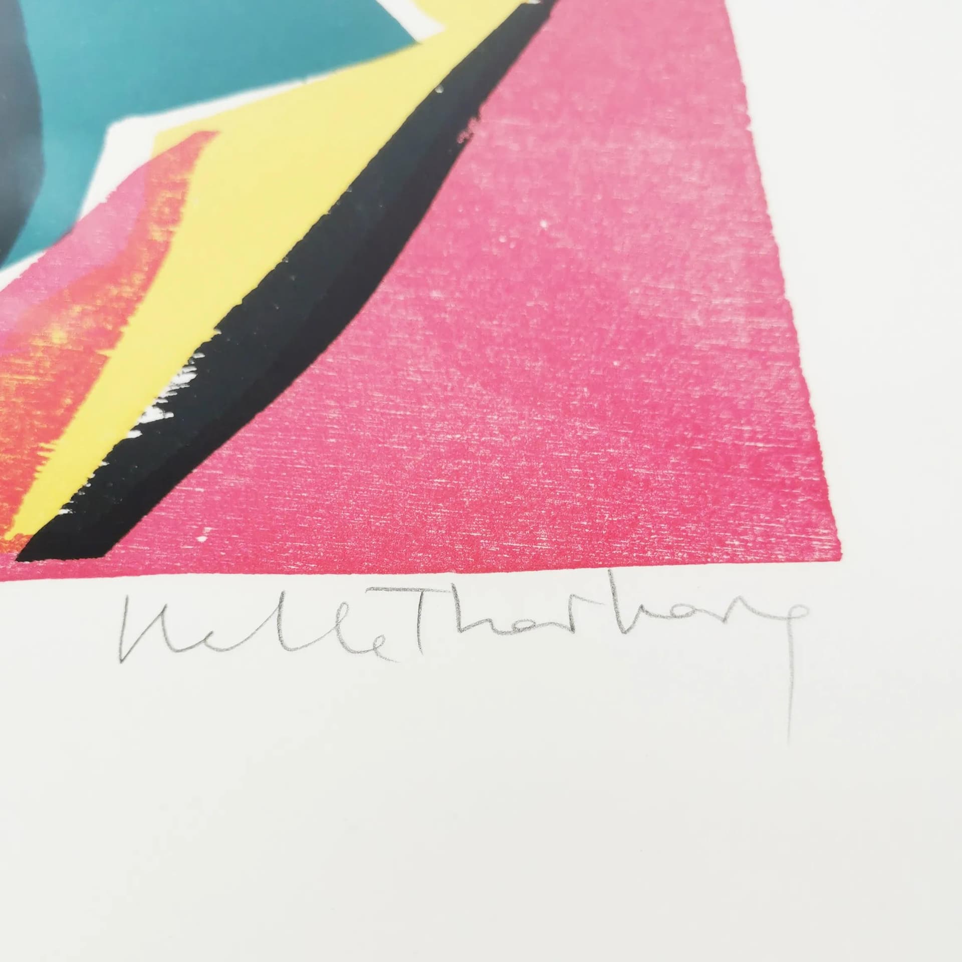 Litografia 71x55,5 cm, multikolor, papier, proj. H. Thorborg, Dania, lata 60. - 339349