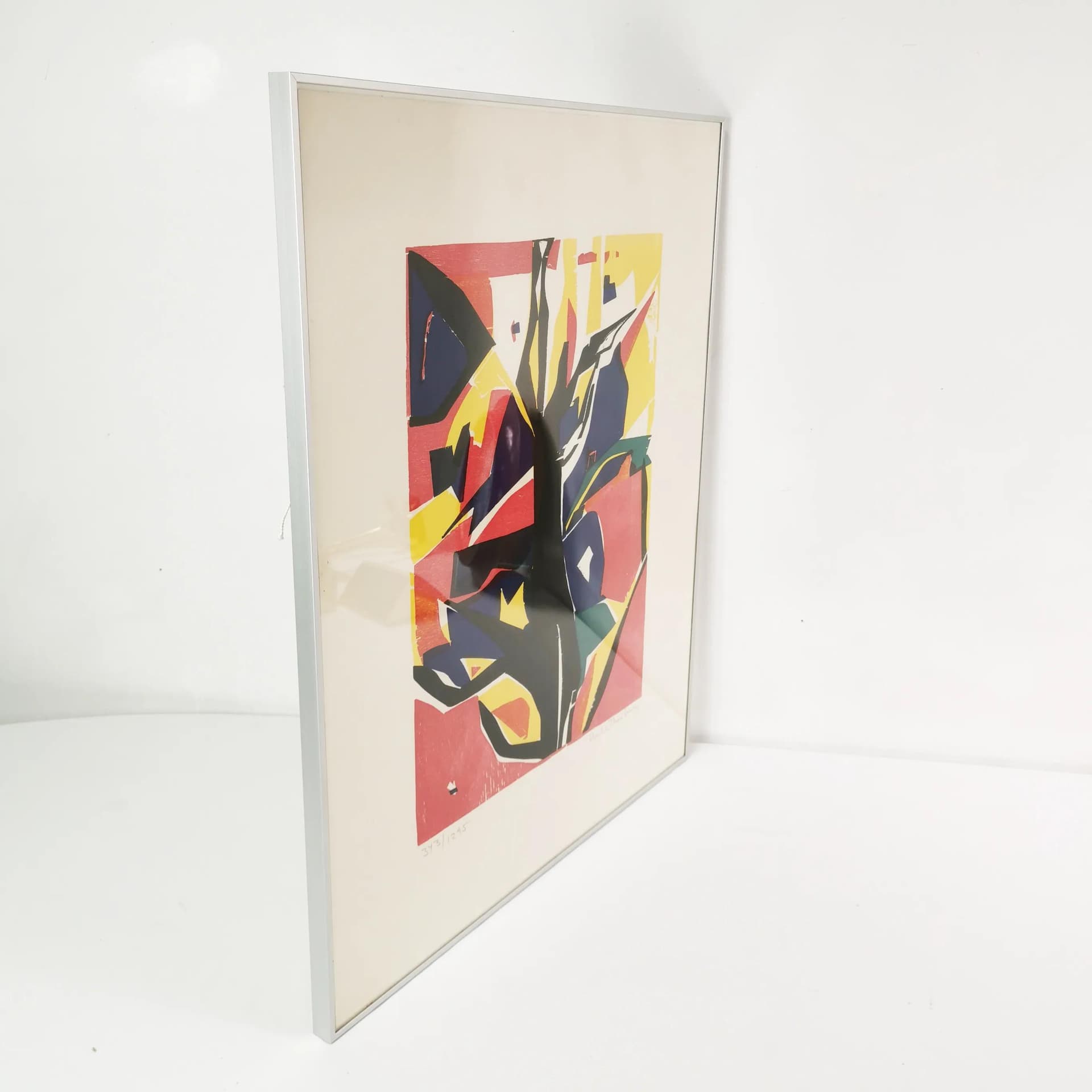 Litografia 71x55,5 cm, multikolor, papier, proj. H. Thorborg, Dania, lata 60. - 339343