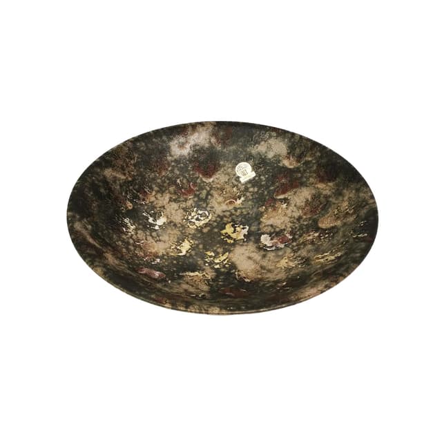 Platter, multicolor stoneware, Ruscha, Germany, 1960s. - DIMENSION