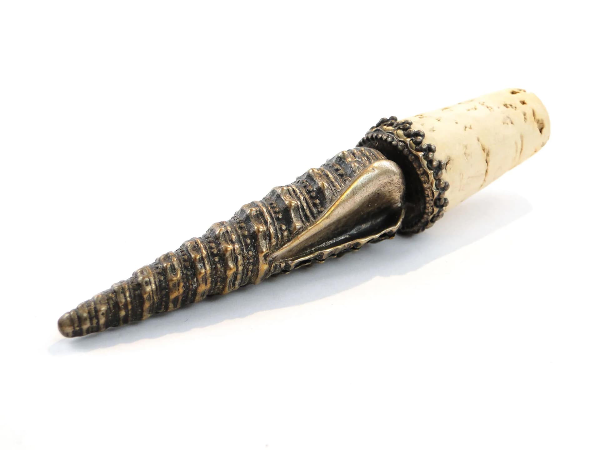 Silver-Plated Art Nouveau Bottle Stopper with Shell, WMF, Germany, 1900s - 25531