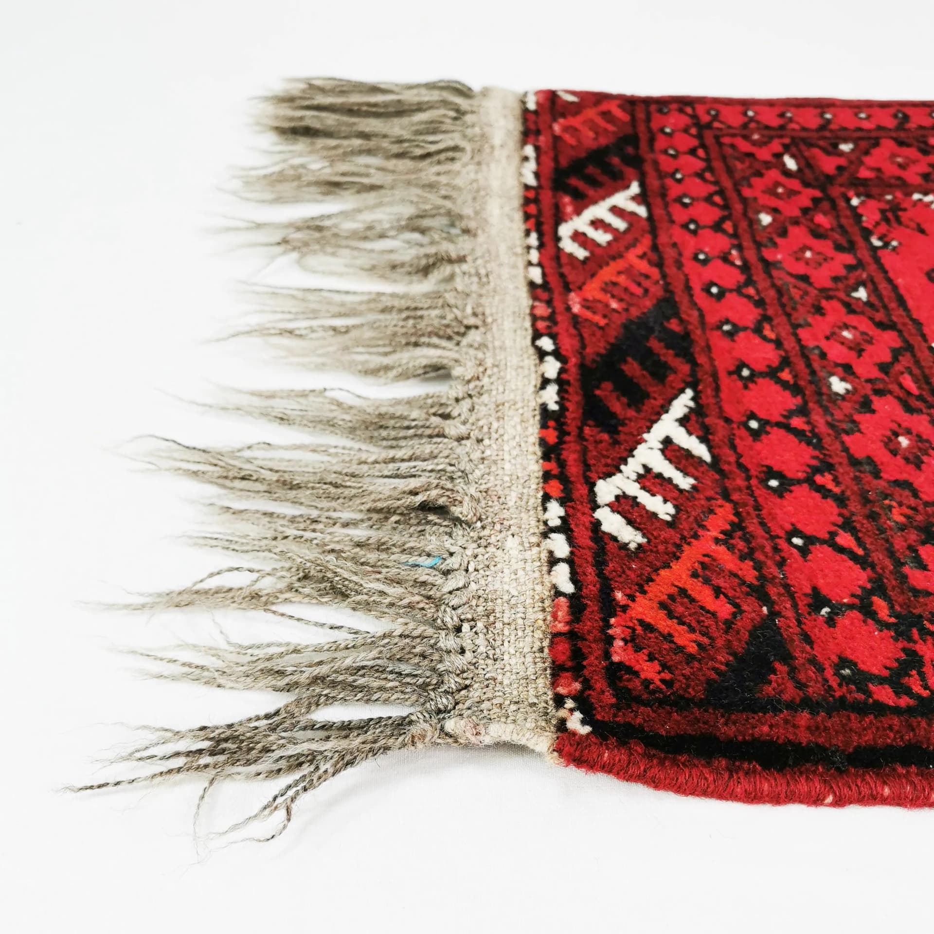 Rug 70x50 cm, red, wool, Denmark, 1970s. - 339277