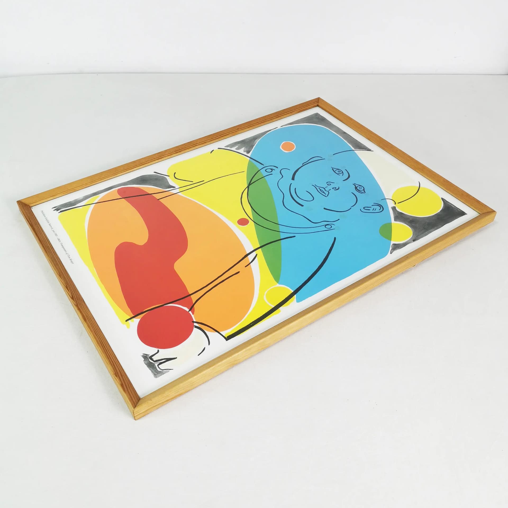 Plakat Przezroczyste dziecko, 60.5x43.5 cm, gradient, papier, proj. T. Krojer, Dania, lata 80. - 339219