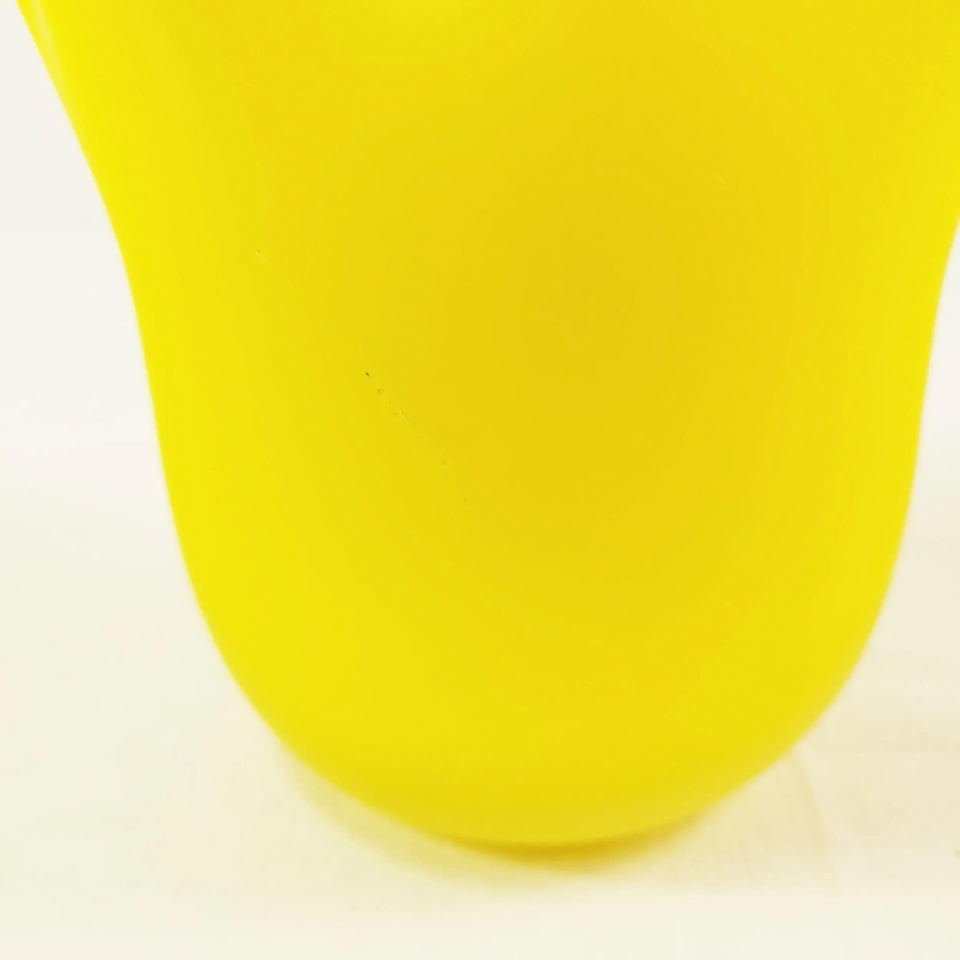 Vase Fazzoletto, yellow, glass, Italy, 1970s. - 339051