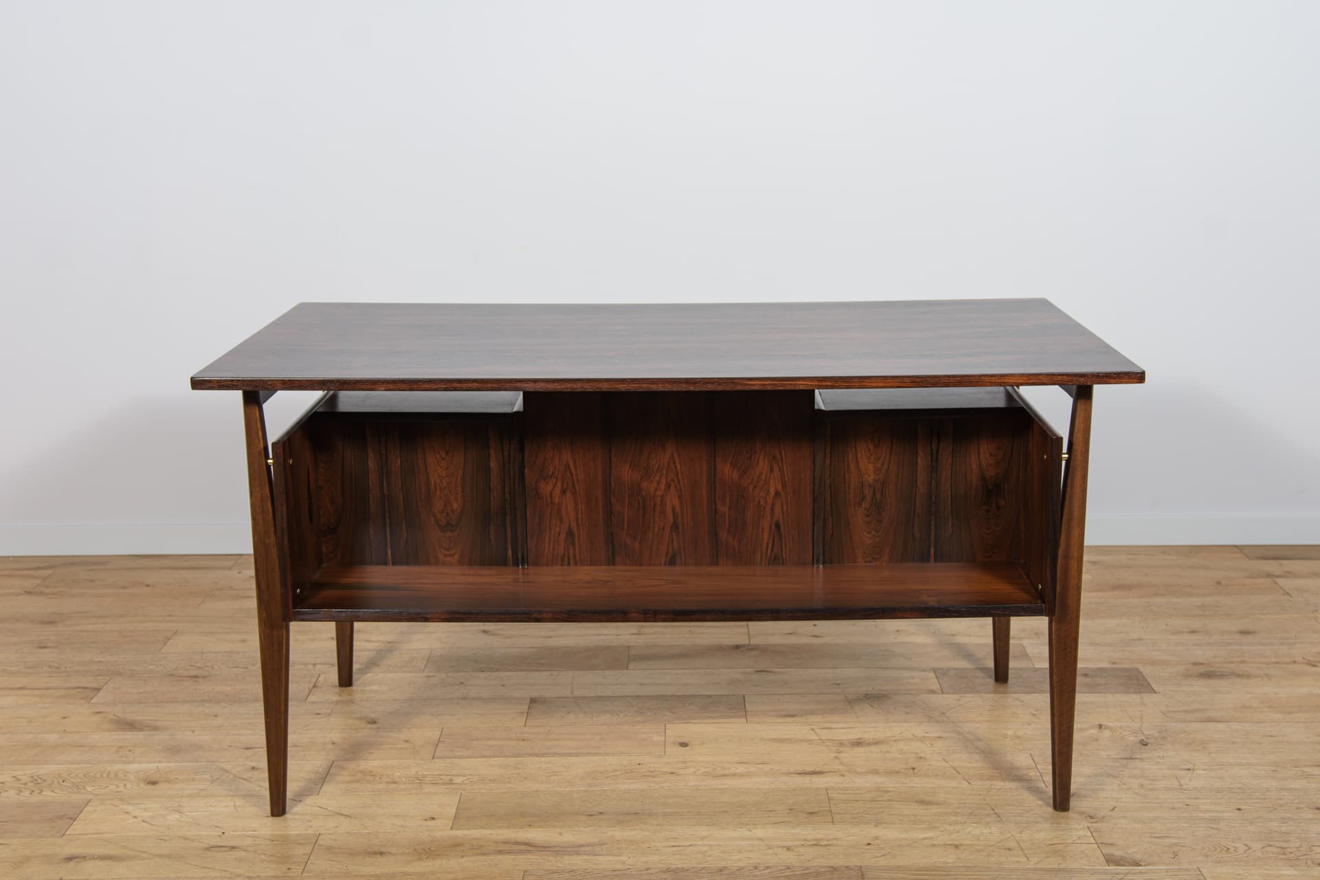Desk, rosewood brown, by G. N. Tibergaard, Denmark, 1960s. - 338929