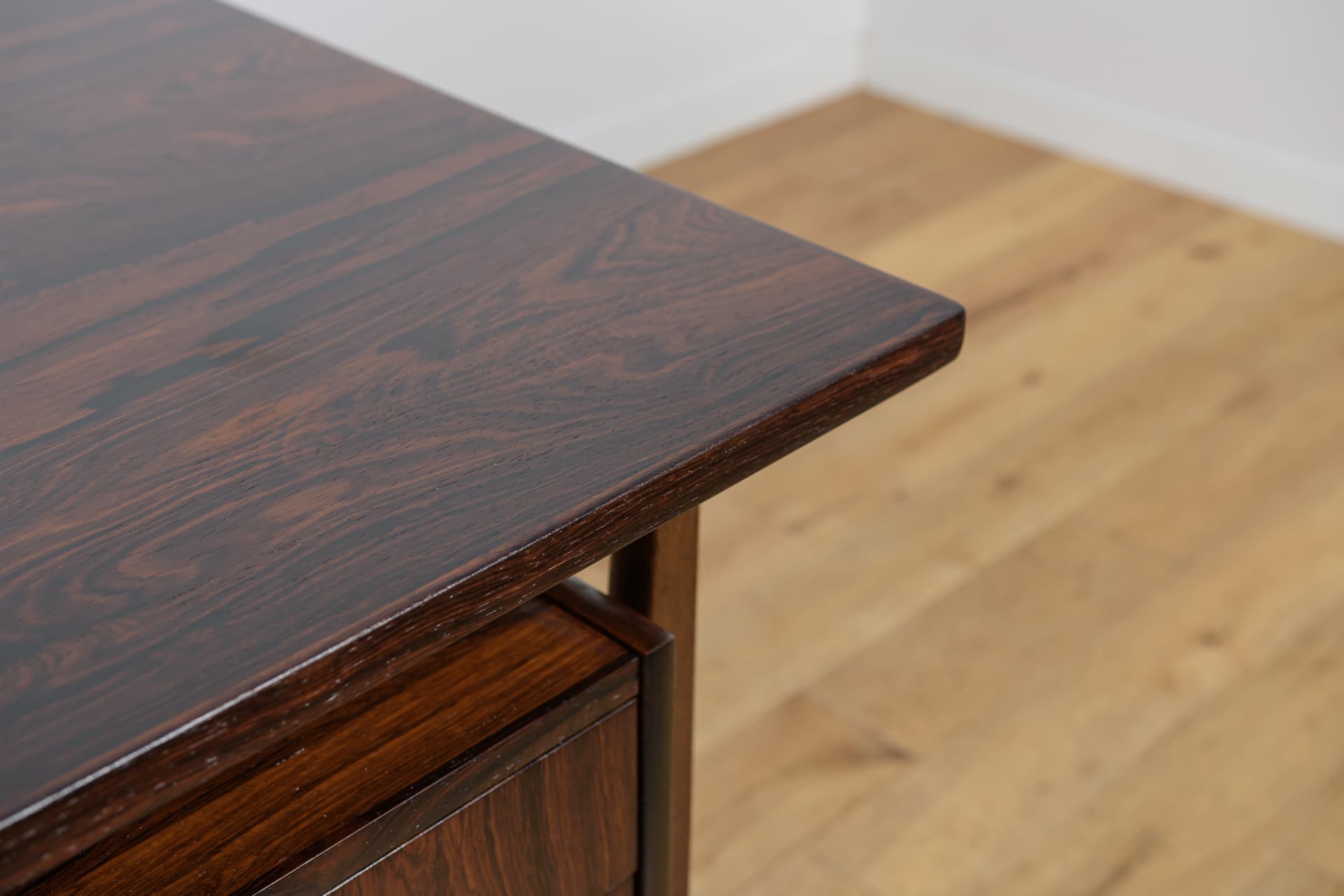 Desk, rosewood brown, by G. N. Tibergaard, Denmark, 1960s. - 338937