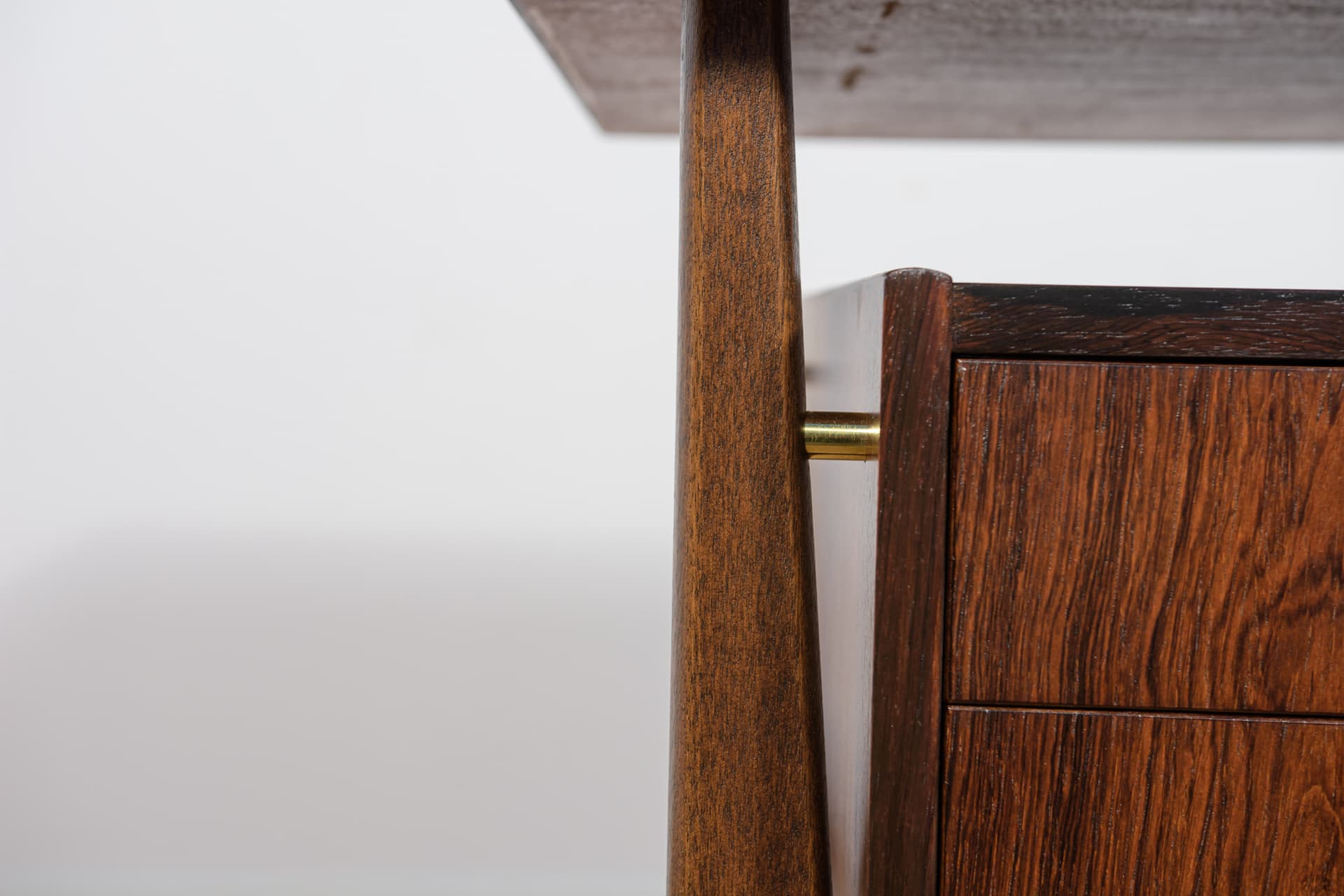 Desk, rosewood brown, by G. N. Tibergaard, Denmark, 1960s. - 338936