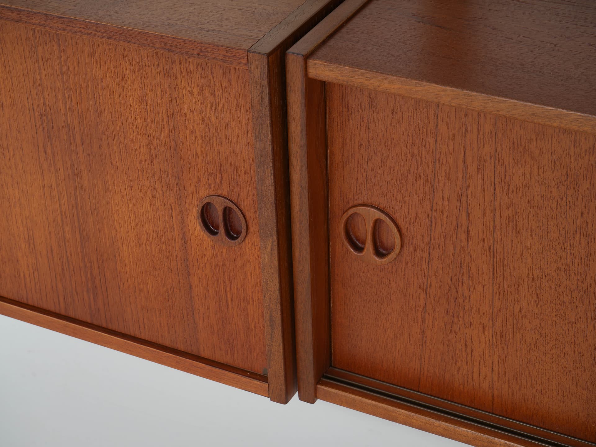 Regał systemowy, brązowy, teak metal, Dania, lata 60. - 339449