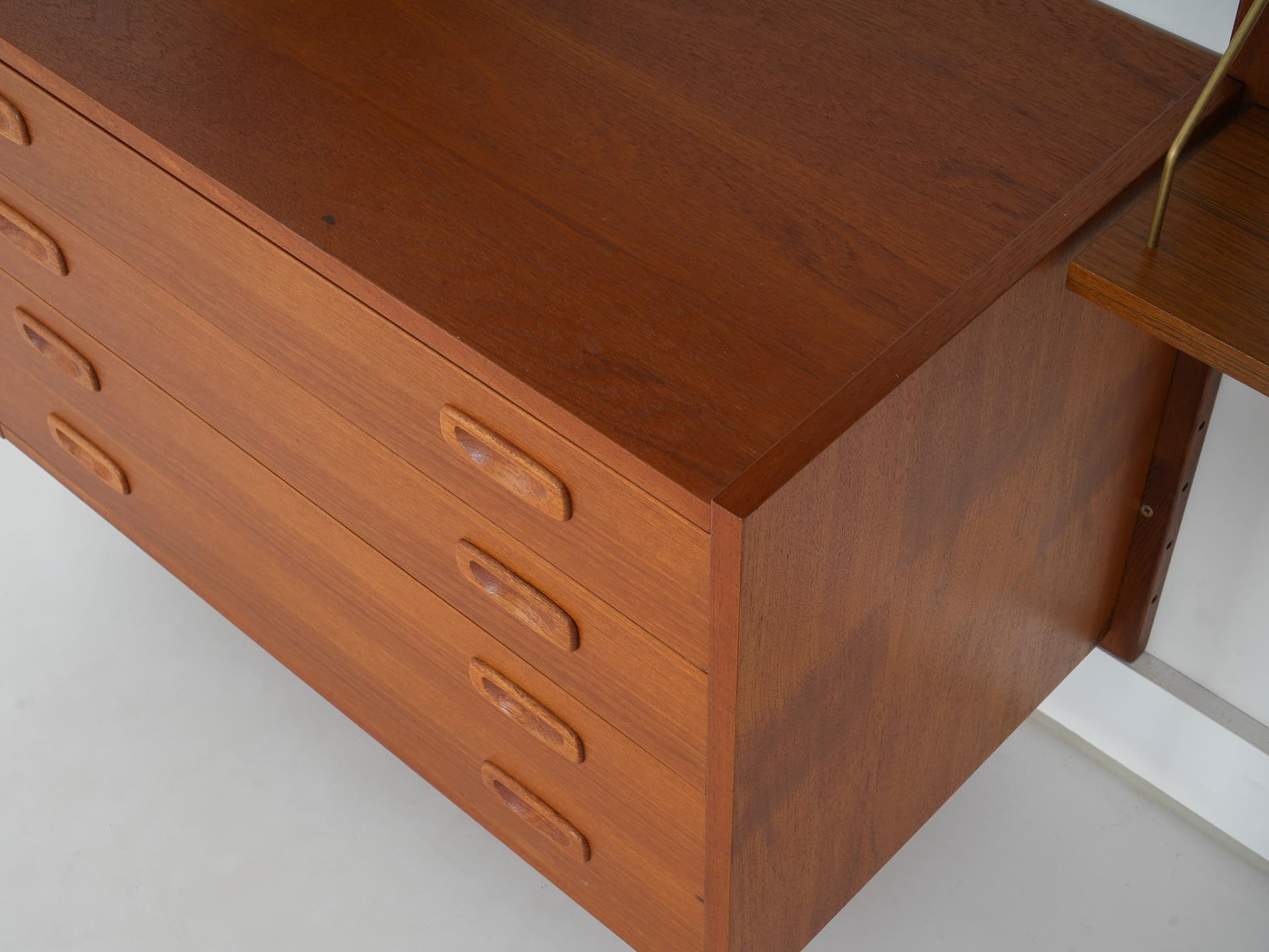 Regał systemowy PS System, teak brązowy, Dania, lata 60. - 340274