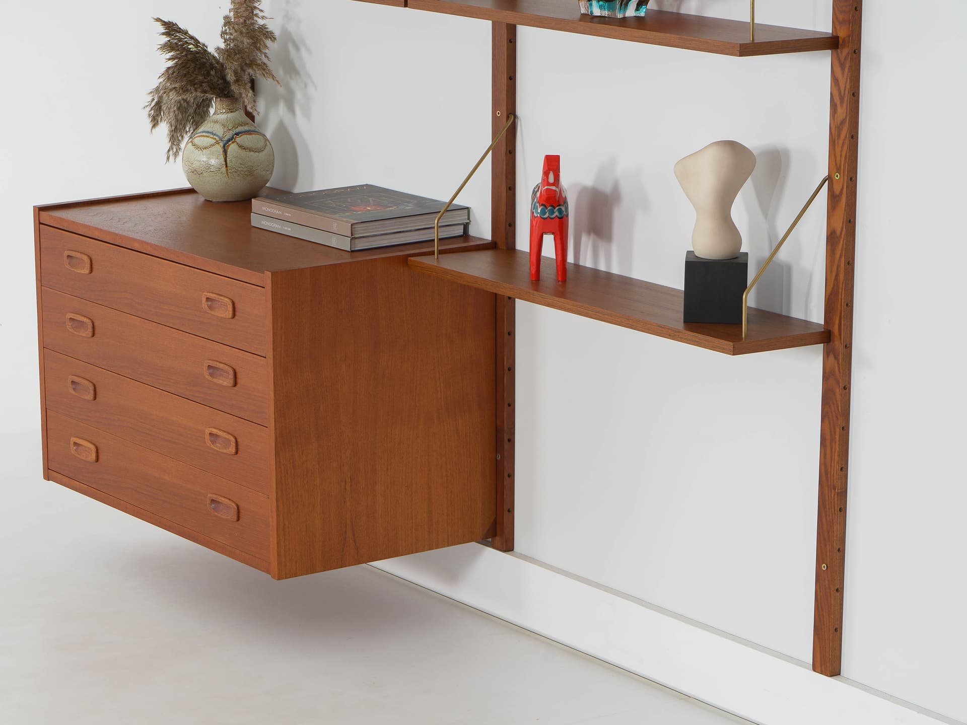 Regał systemowy PS System, teak brązowy, Dania, lata 60. - 340266