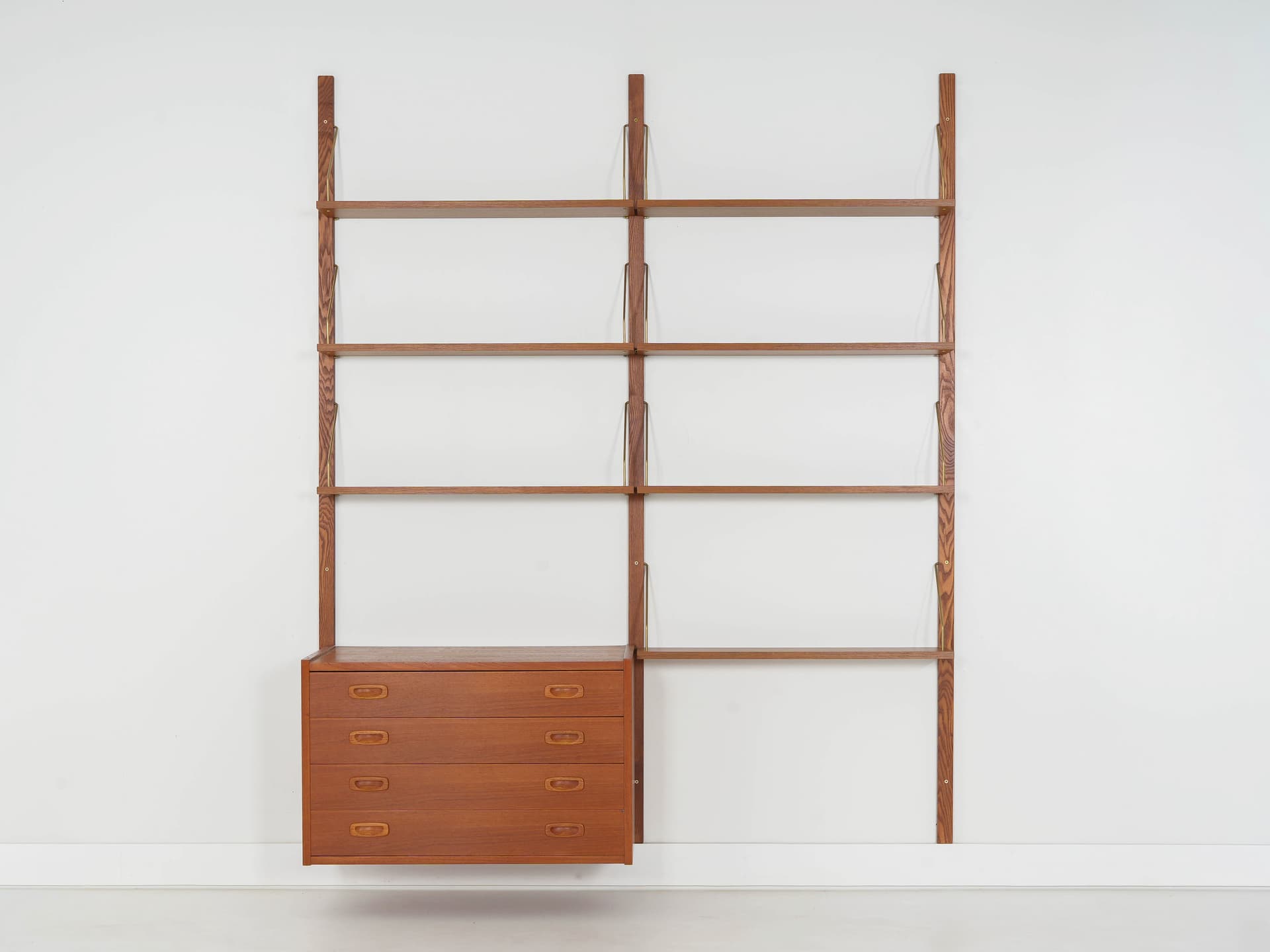 Regał systemowy PS System, teak brązowy, Dania, lata 60. - 340263