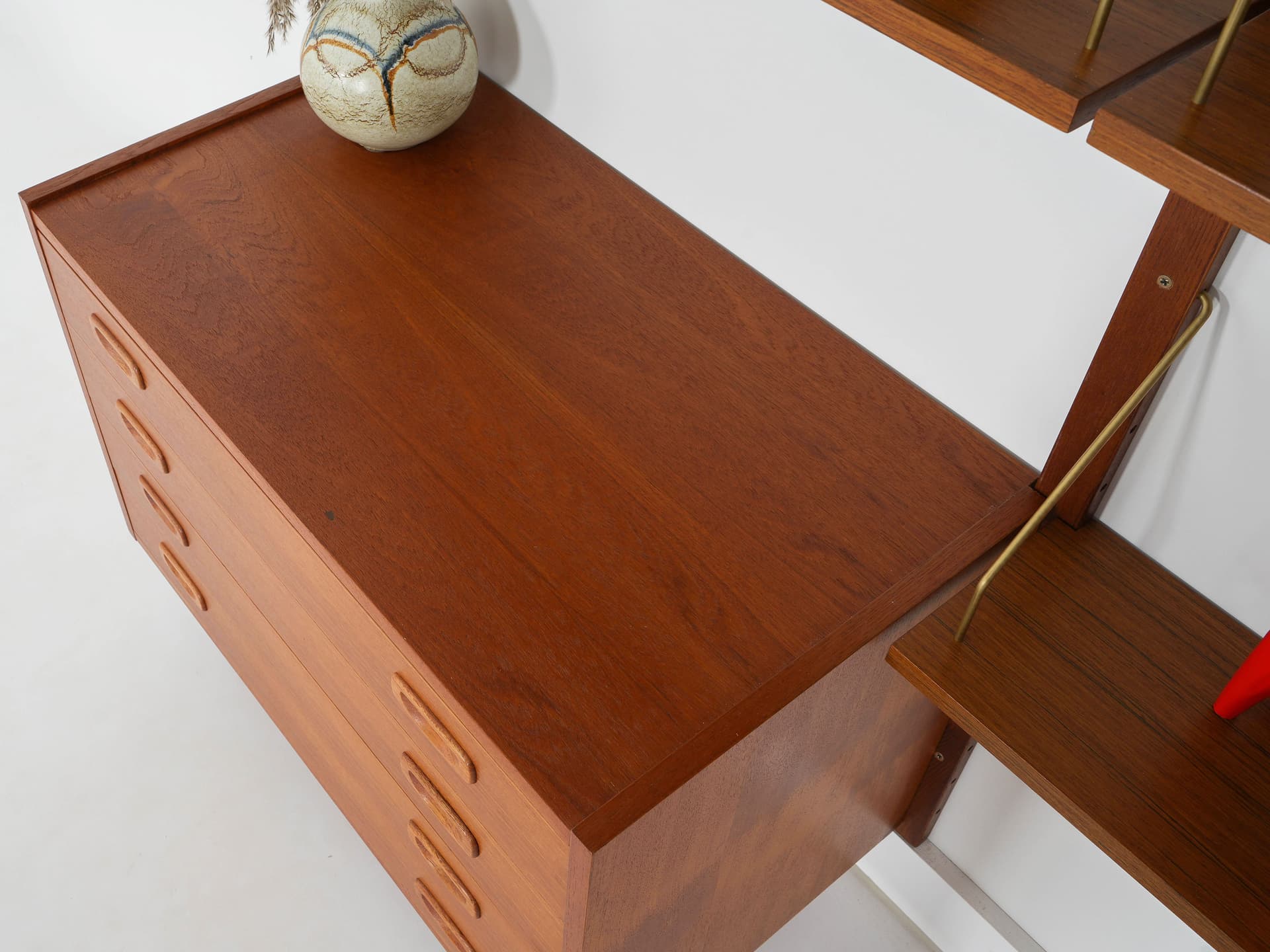 Regał systemowy PS System, teak brązowy, Dania, lata 60. - 340270