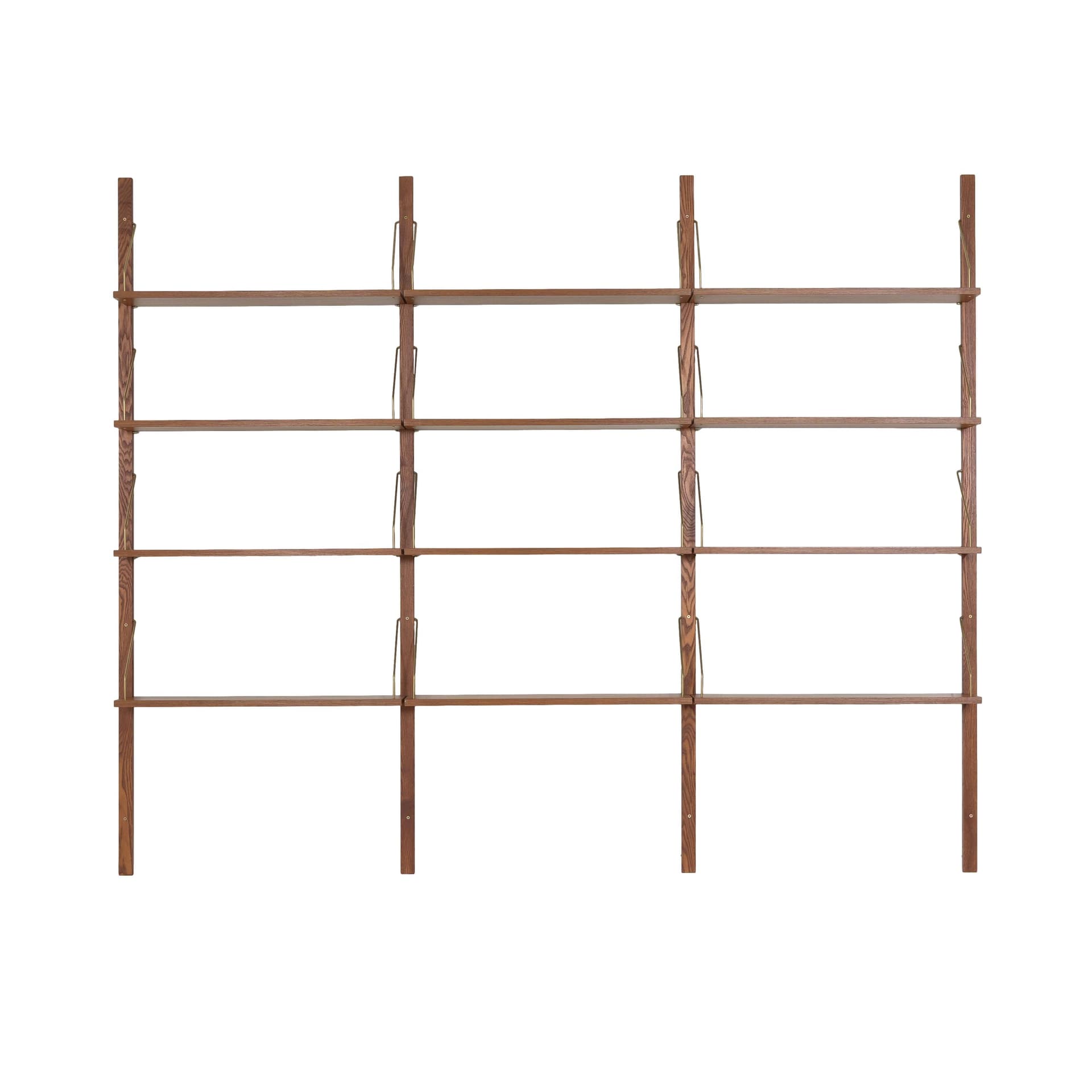 Regał systemowy, brązowy, teak, Dania, lata 70.