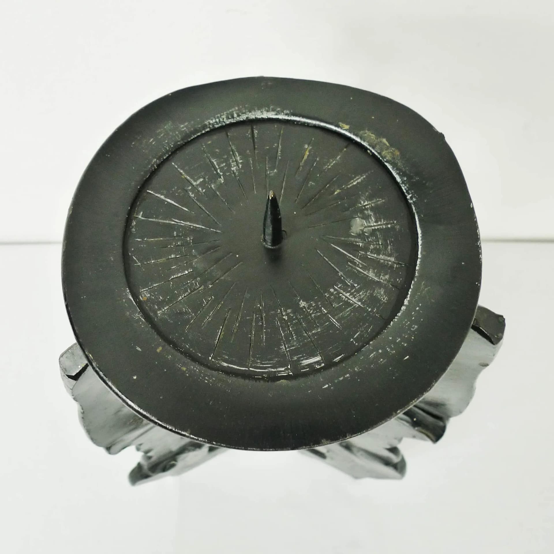 Świecznik monumentalny, metal czarny, Niemcy, lata 70. - 340914