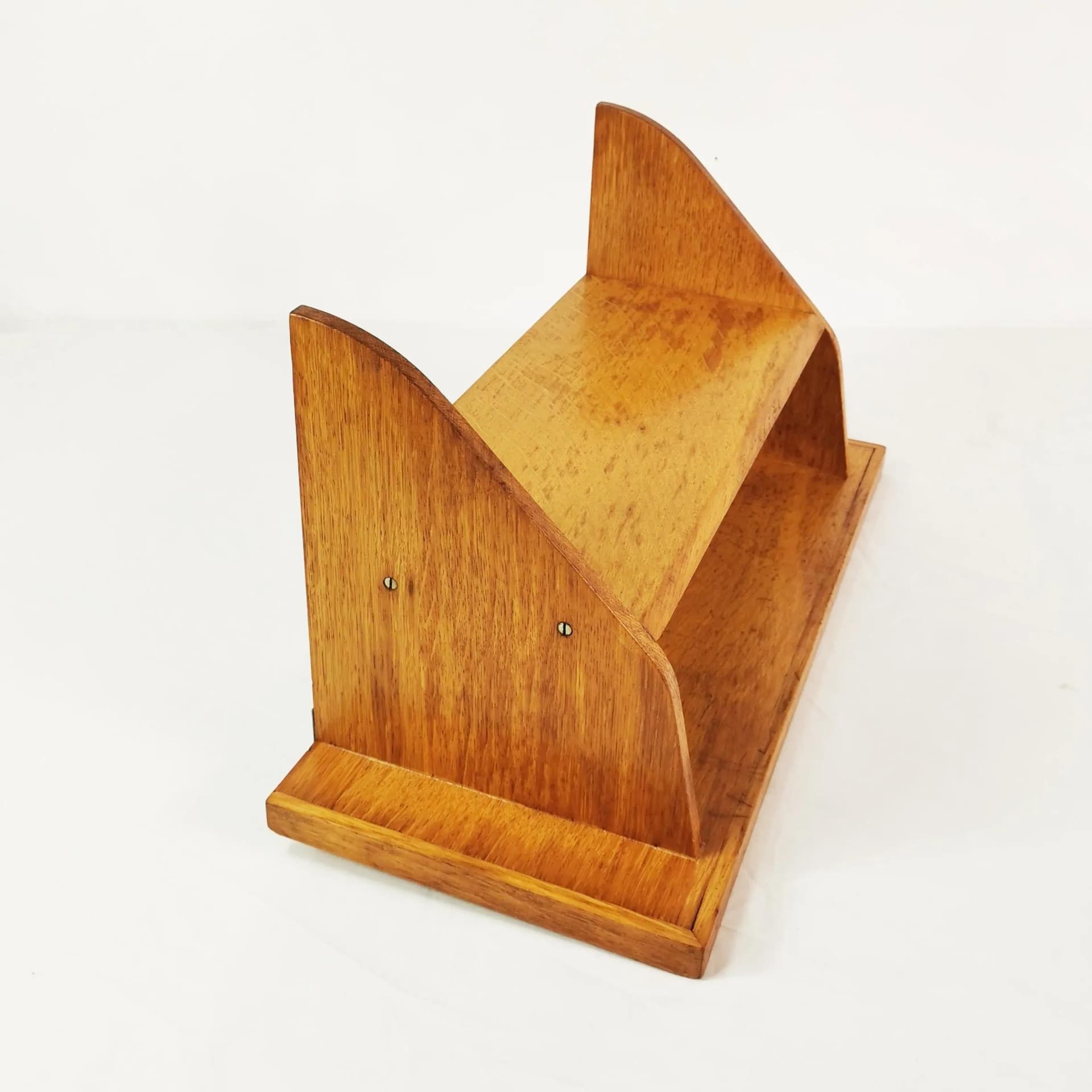 Wall shelf, brown beech, Germany, 1960s. - 340828