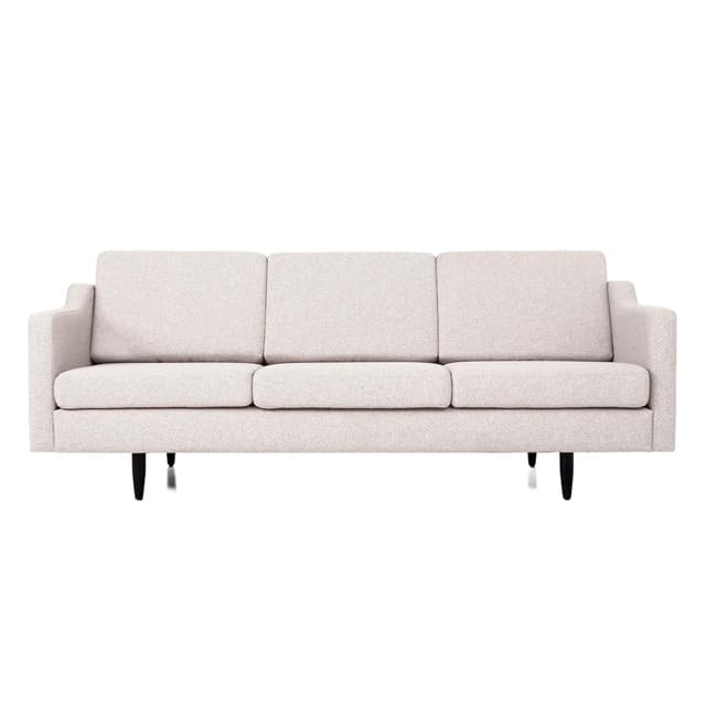 Sofa BODO, beżowy, tkanina, drewno, Polska, lata 90. - WYMIARY