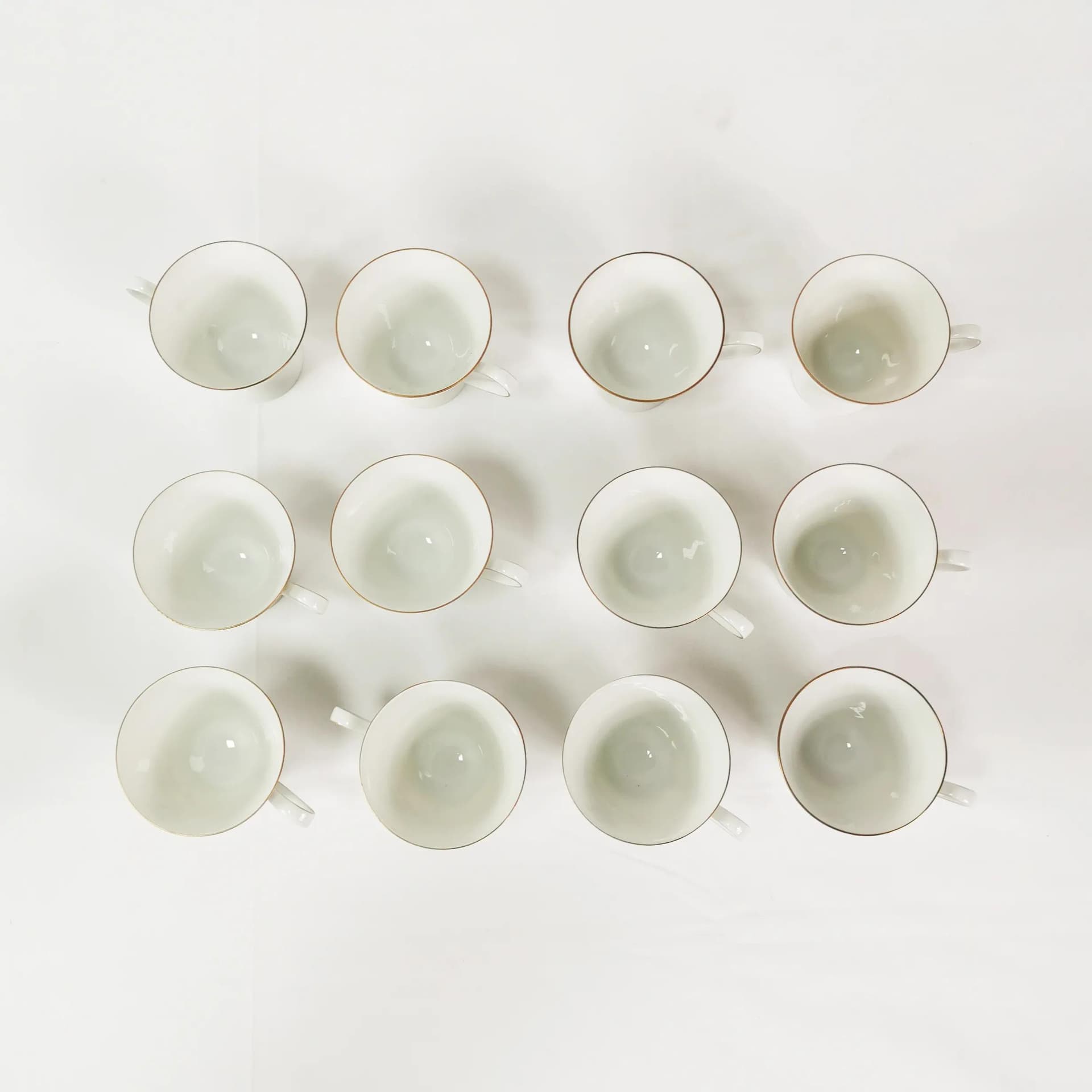Coffee and Dessert Set Art Deco, white porcelain, by R. Loewy, Rosenthal, Germany, 1950s. - 340415