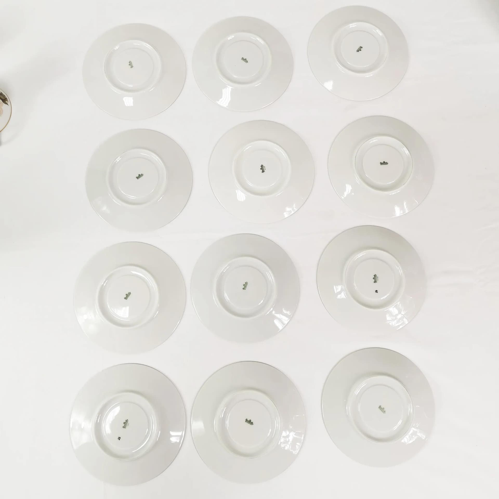 Coffee and Dessert Set Art Deco, white porcelain, by R. Loewy, Rosenthal, Germany, 1950s. - 340418