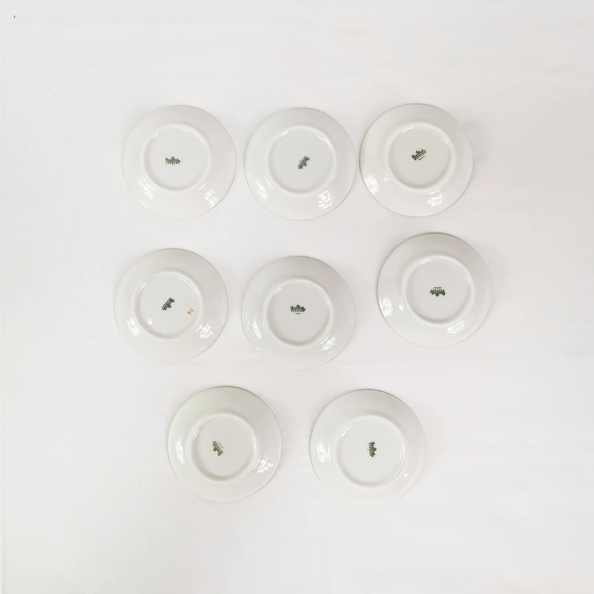 Coffee and Dessert Set Art Deco, white porcelain, by R. Loewy, Rosenthal, Germany, 1950s. - 340420