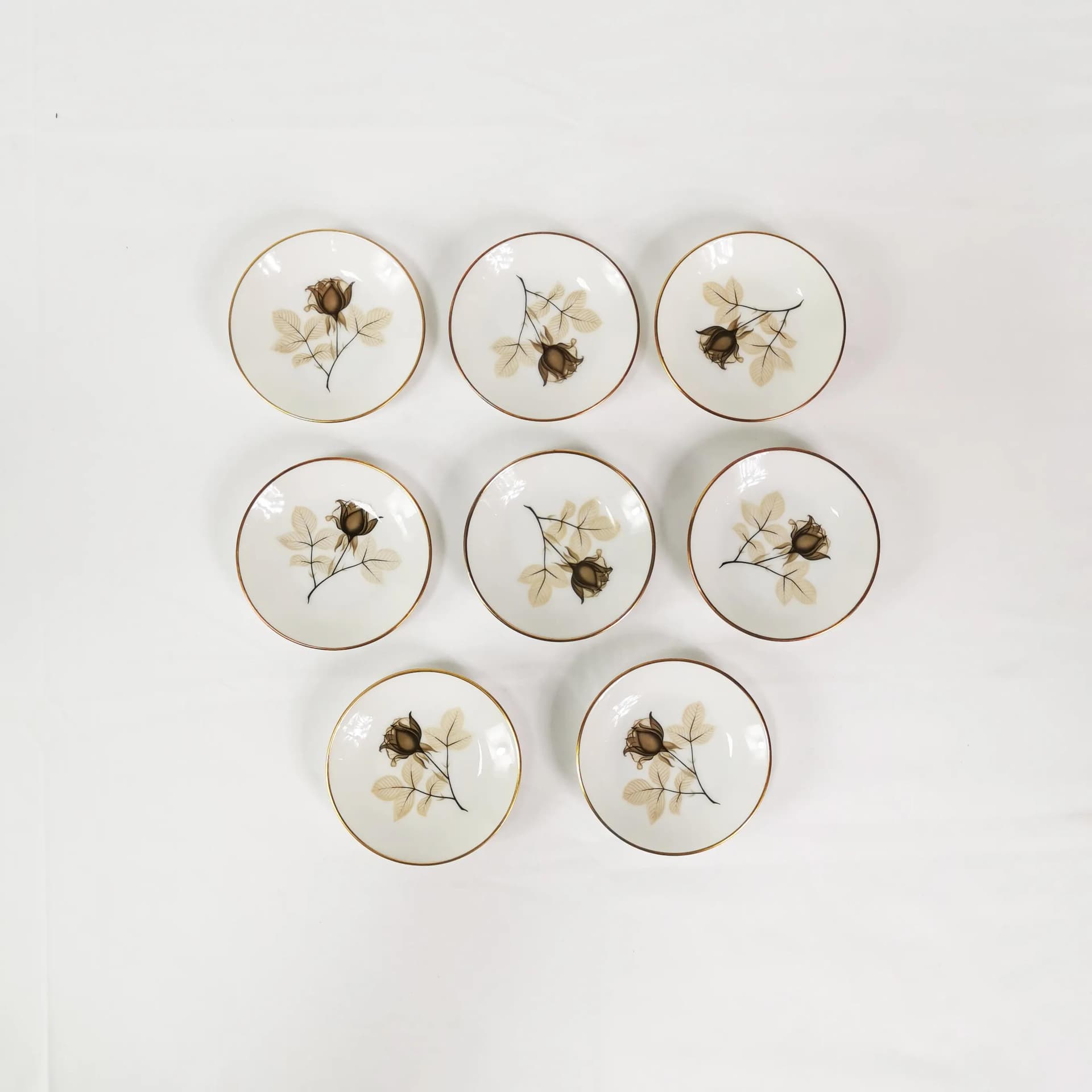 Coffee and Dessert Set Art Deco, white porcelain, by R. Loewy, Rosenthal, Germany, 1950s. - 340419