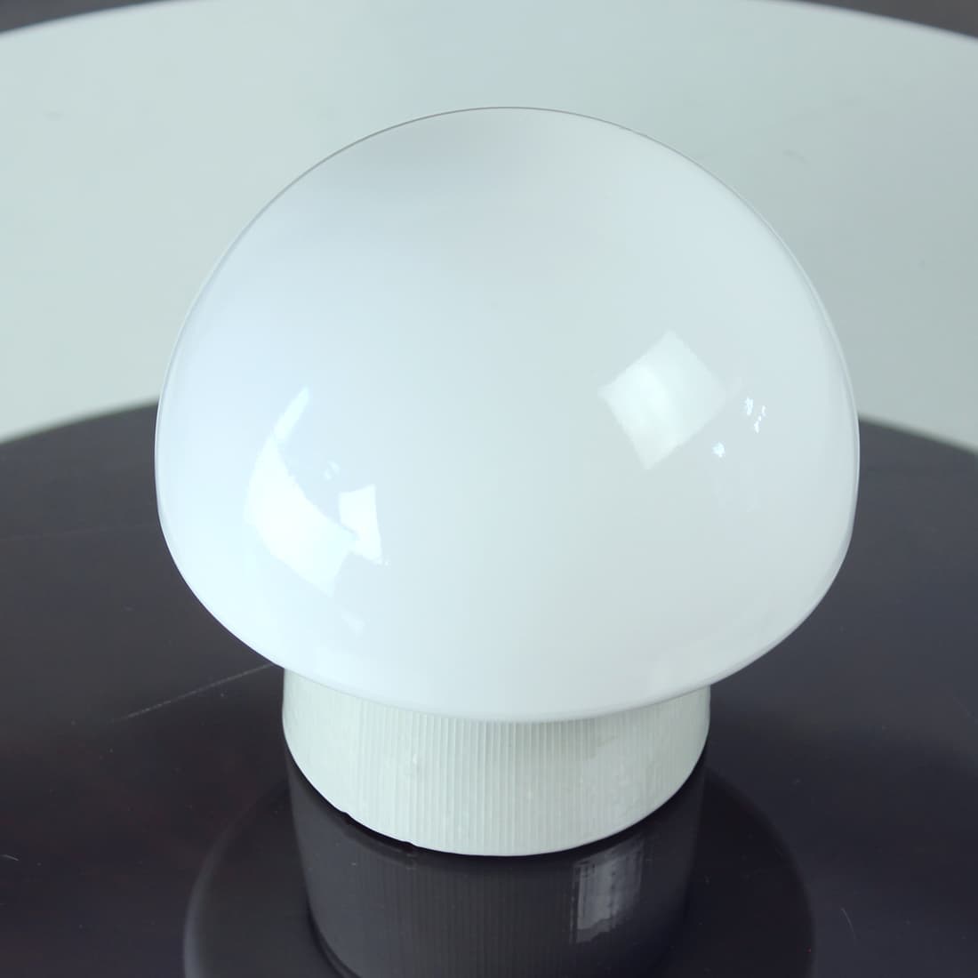 Ceiling Or Wall Lamp, white opaline glass, beige ceramic, Czechoslovakia, 1960s - 341368