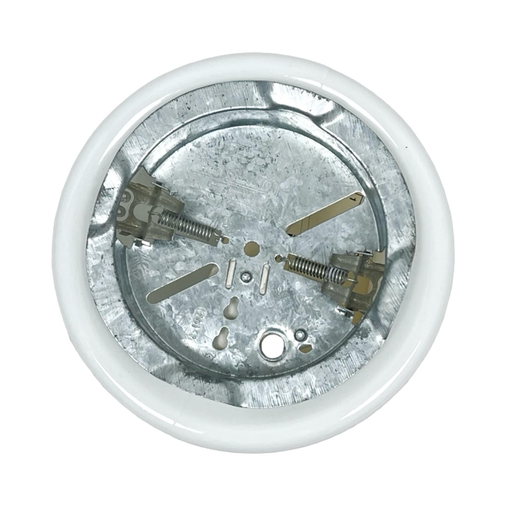 Flush Mount, white glass, Limburg, Germany, 1970s - 341478