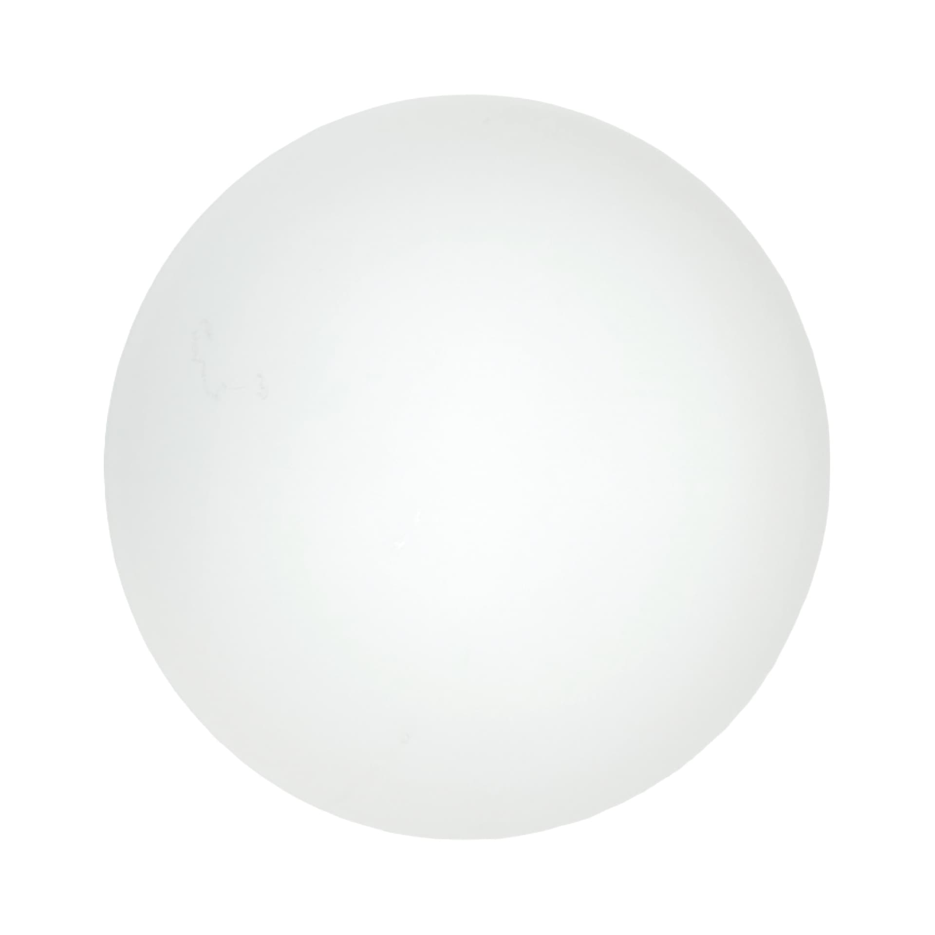 Flush Mount 71207, white opaline glass, silver metal, Peill & Putzler, Germany, 1980s. - 341515