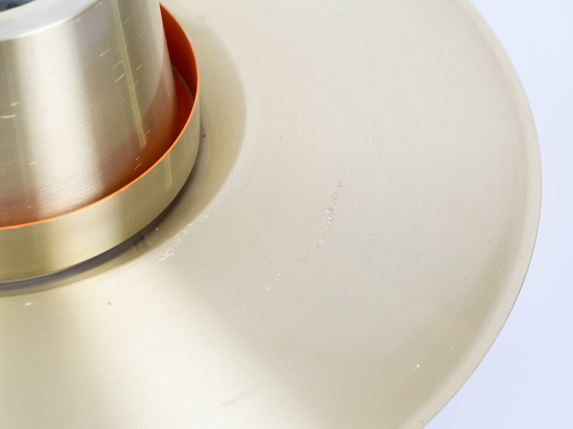 Pendant lamp Verona, gold, aluminum, by S. Middelboe, Lyfa, Denmark, 1960s. - 342051