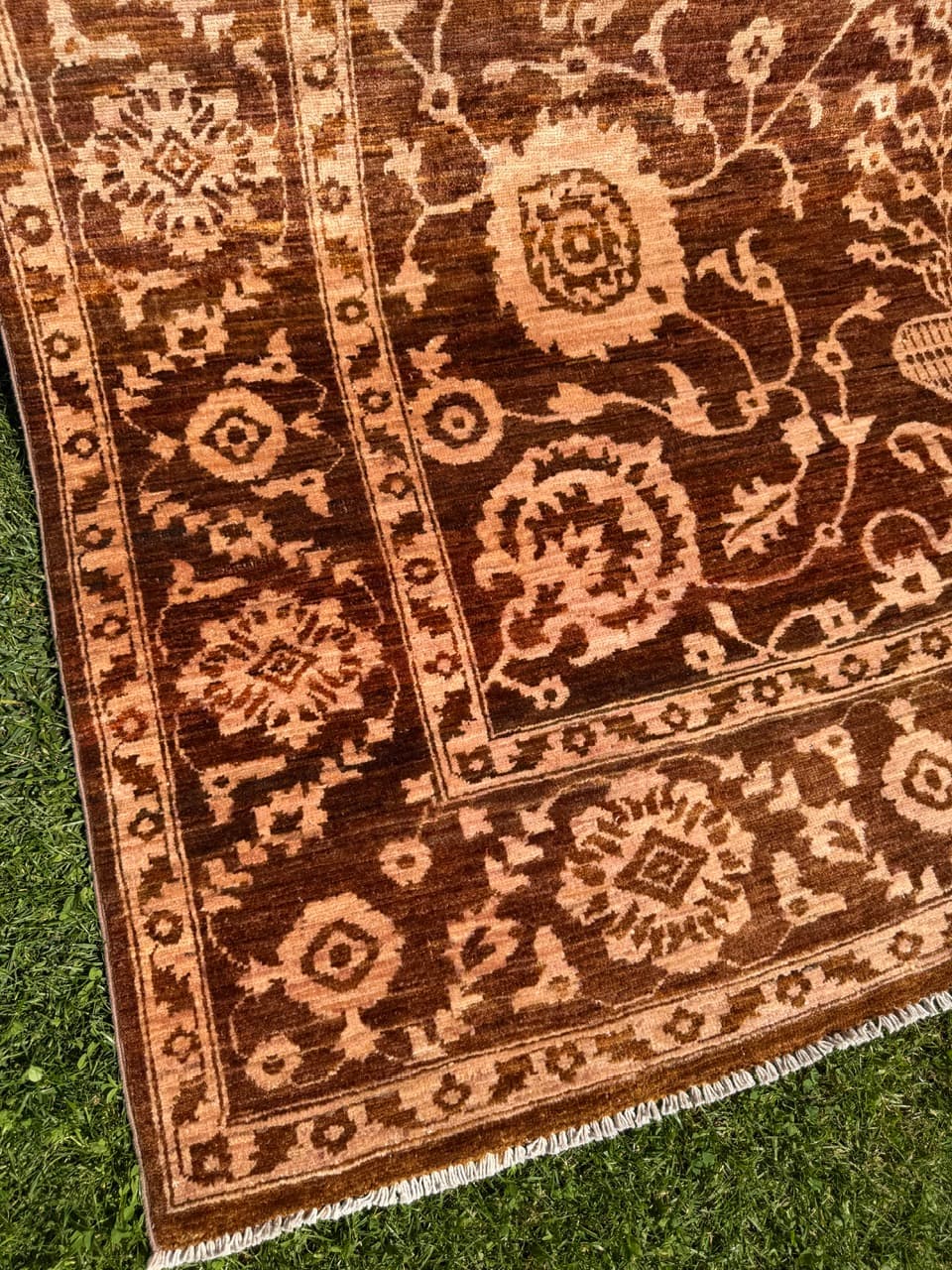 Rug Ziegler 300x200 cm, brown beige, wool, Pakistan - 342088