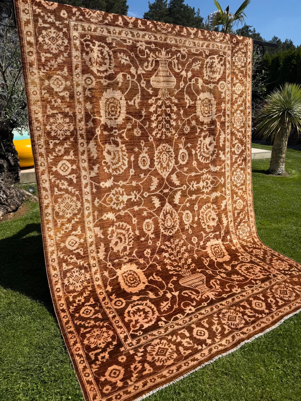 Rug Ziegler 300x200 cm, brown beige, wool, Pakistan - 342087
