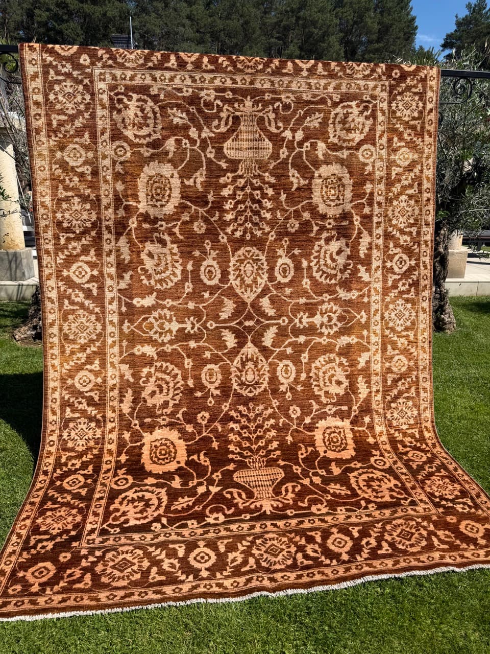 Rug Ziegler 300x200 cm, brown beige, wool, Pakistan - 342084