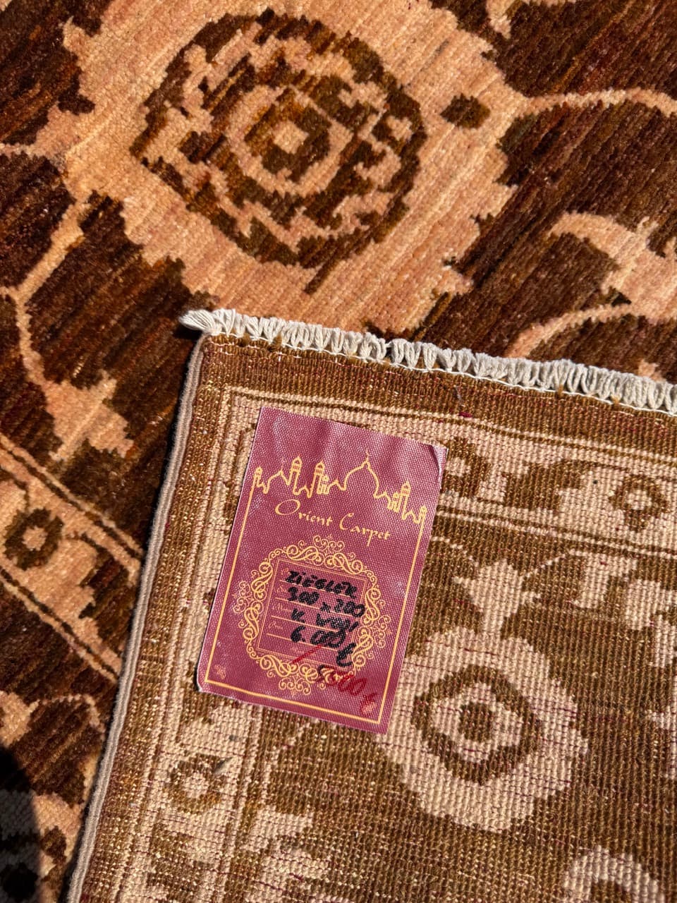 Rug Ziegler 300x200 cm, brown beige, wool, Pakistan - 342096