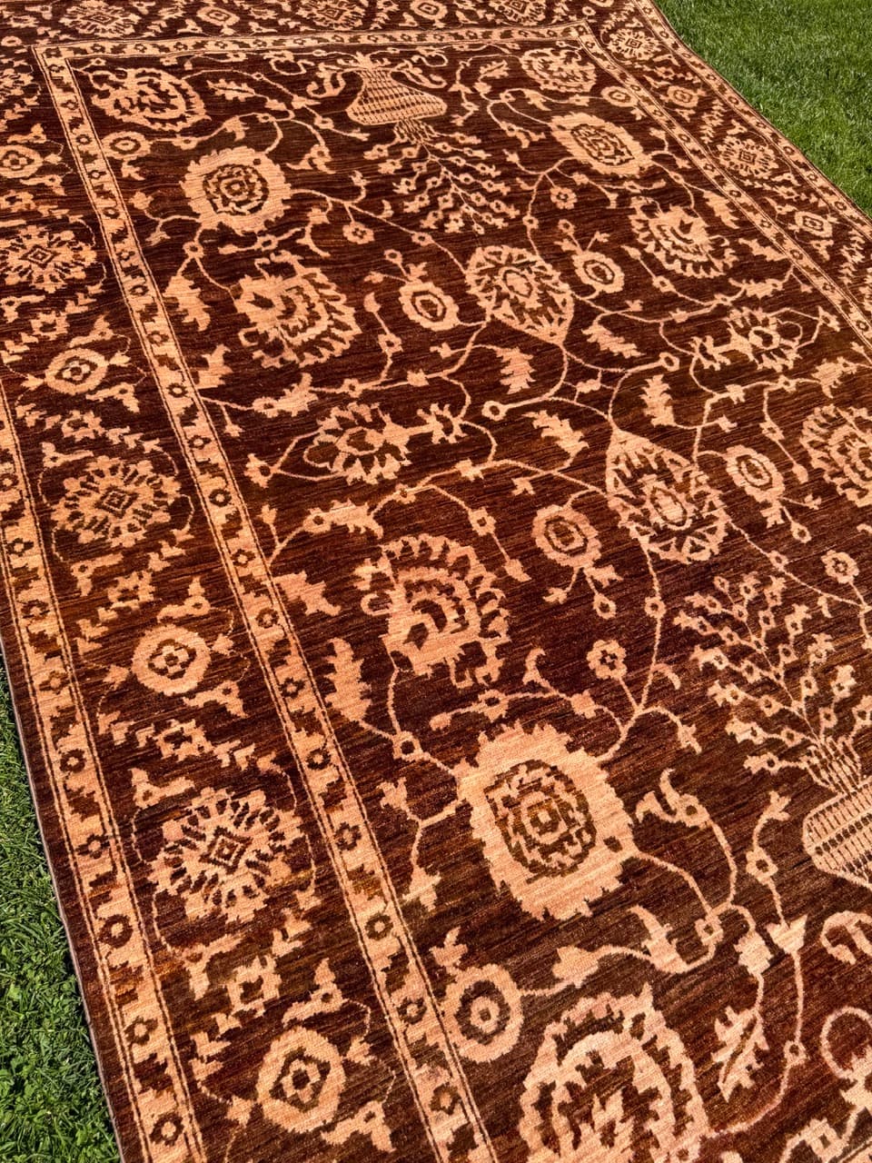 Rug Ziegler 300x200 cm, brown beige, wool, Pakistan - 342095