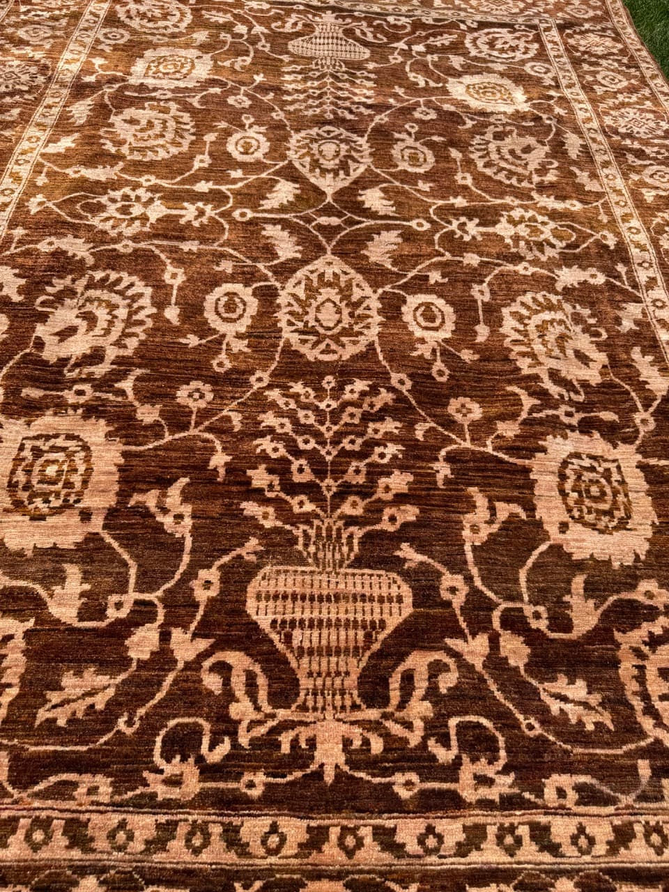 Rug Ziegler 300x200 cm, brown beige, wool, Pakistan - 342097