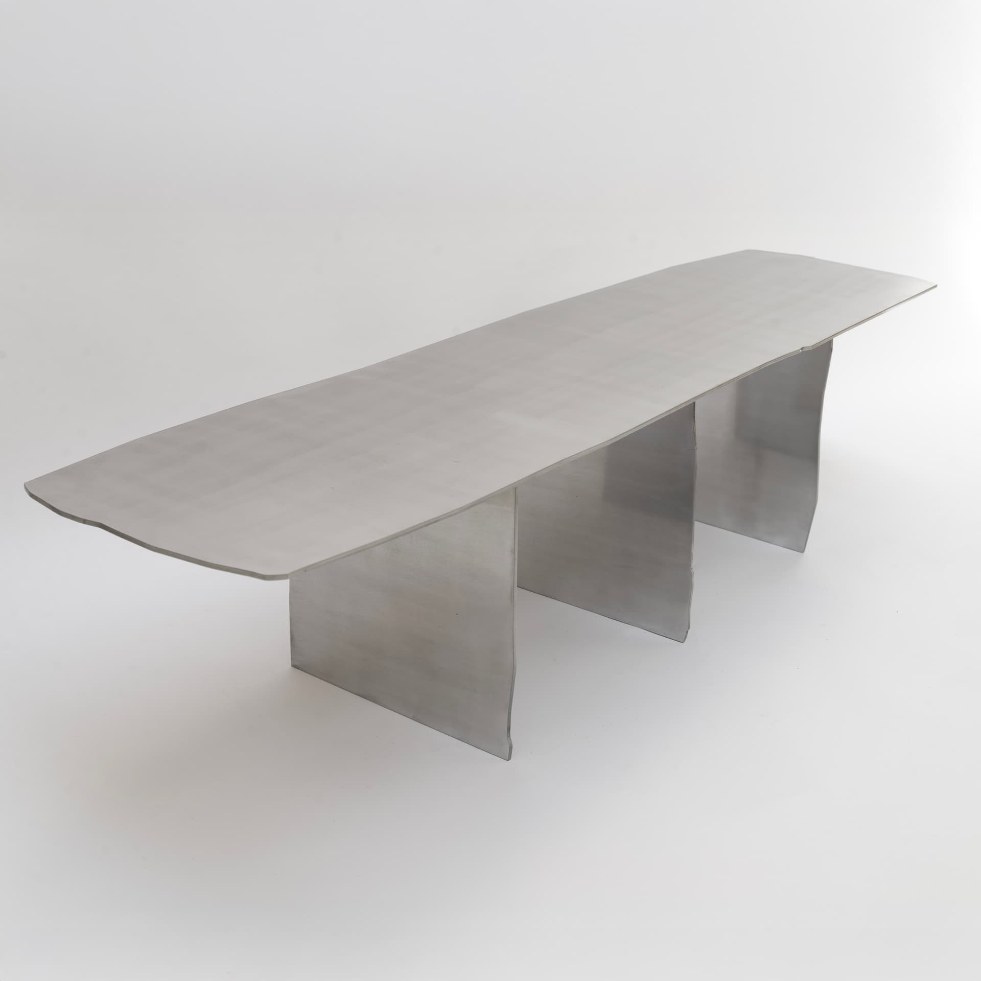 Stolik kawowy object121 matowy, srebrny, aluminium, NG Design - 342677