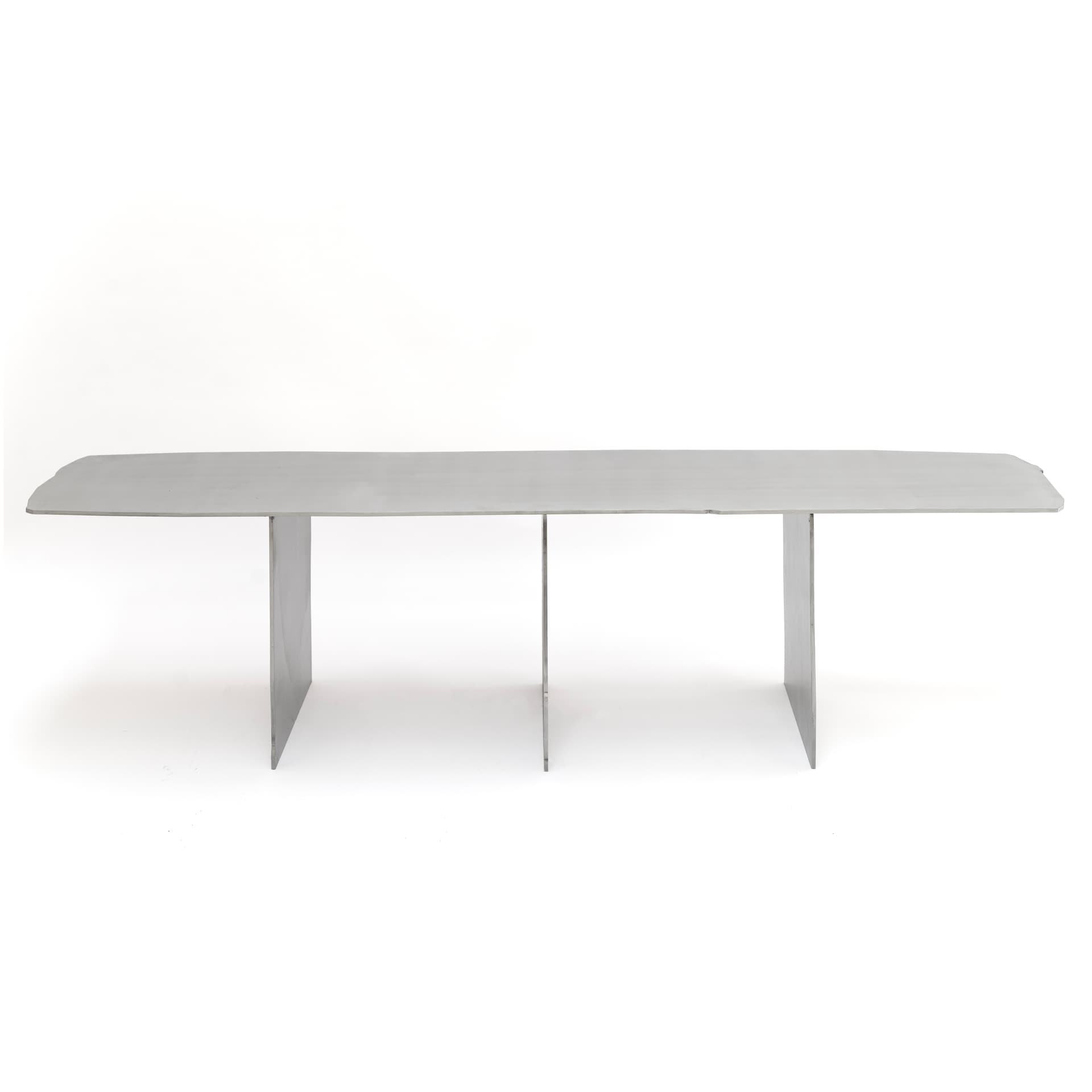 Stolik kawowy object121 matowy, srebrny, aluminium, NG Design