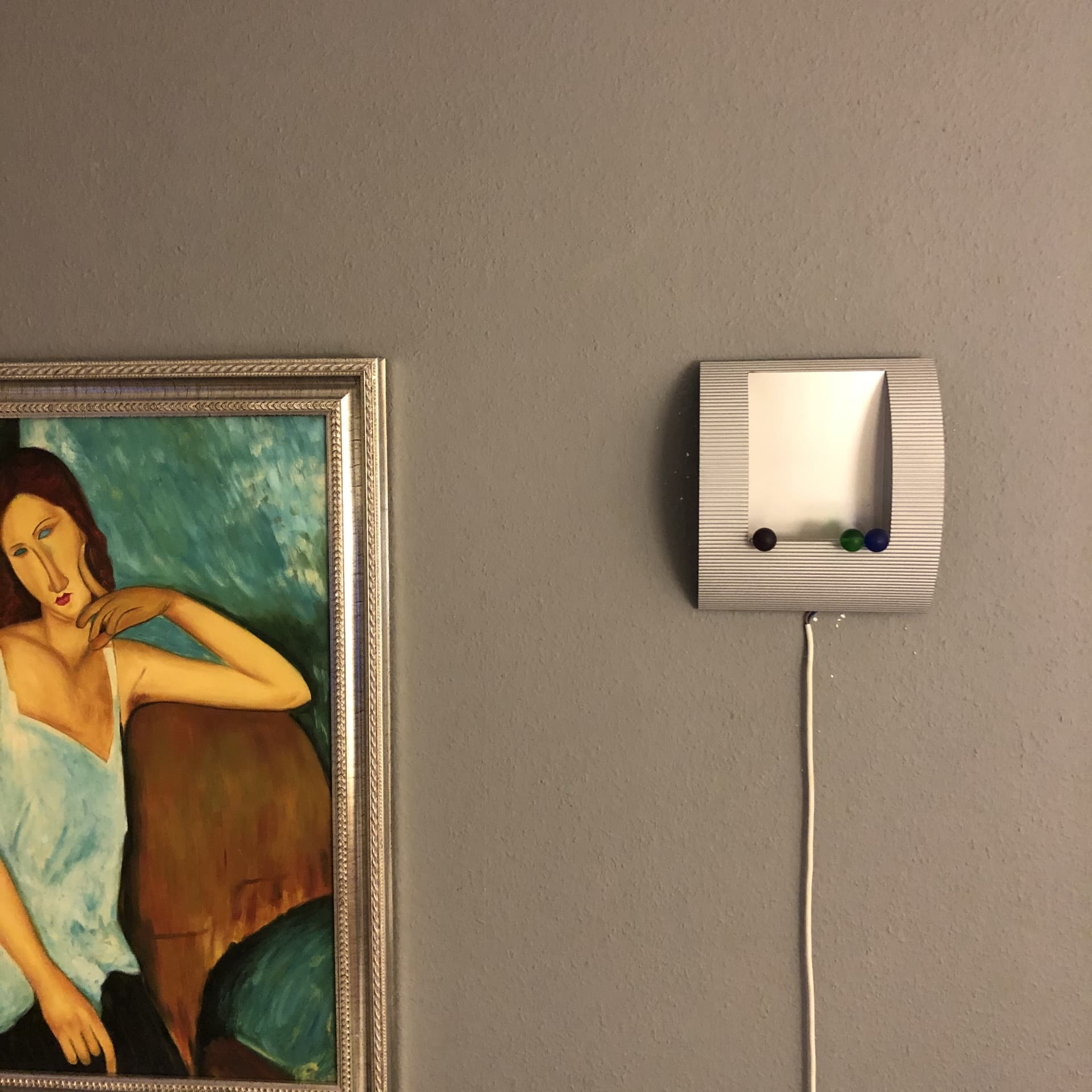 Para kinkietów, aluminium multikolor, proj. J. Medebach, Belux, Szwajcaria, lata 90. - 25457