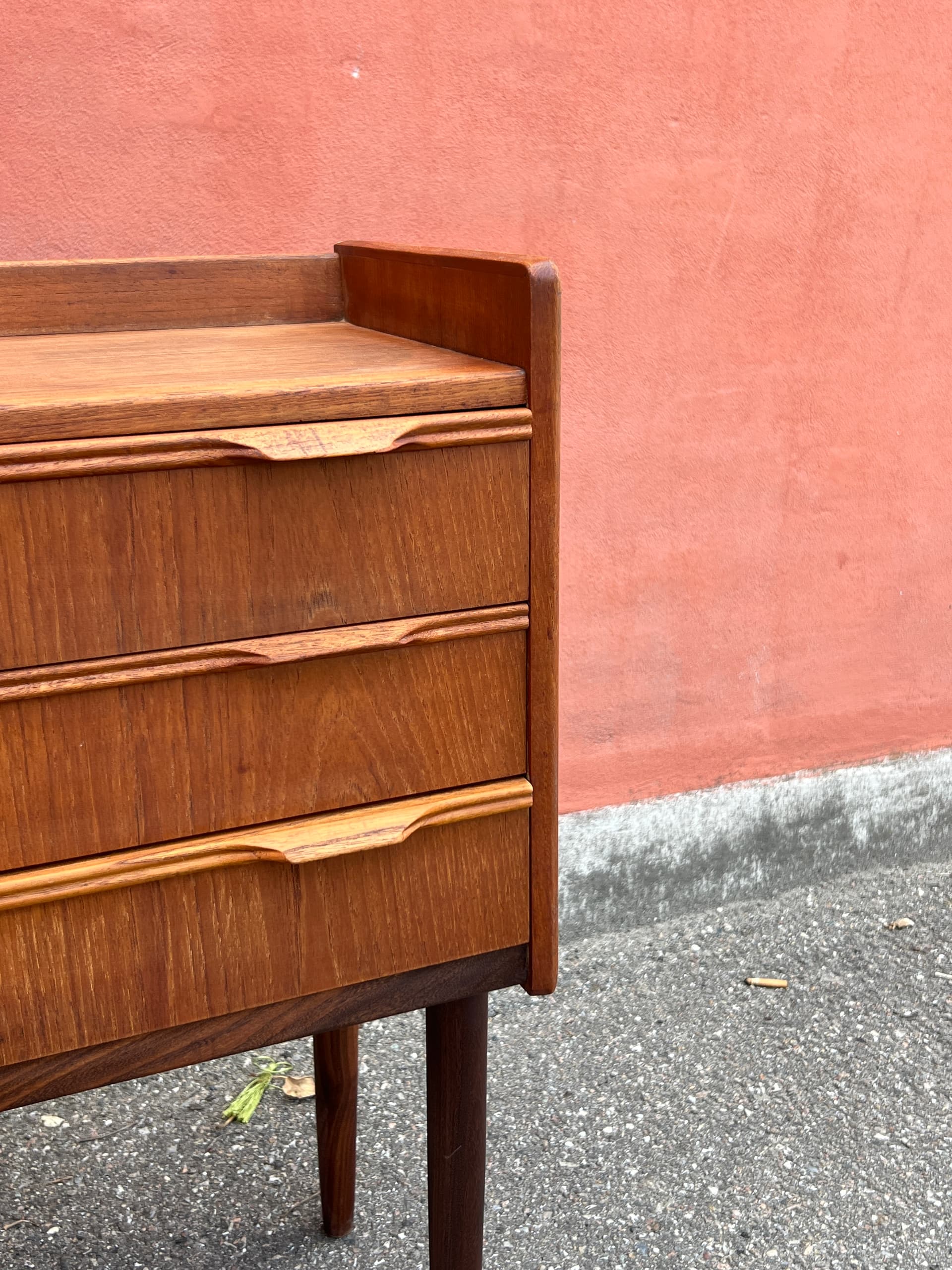 Chest of drawers, brown teak, Denmark, 1960s. - 342779