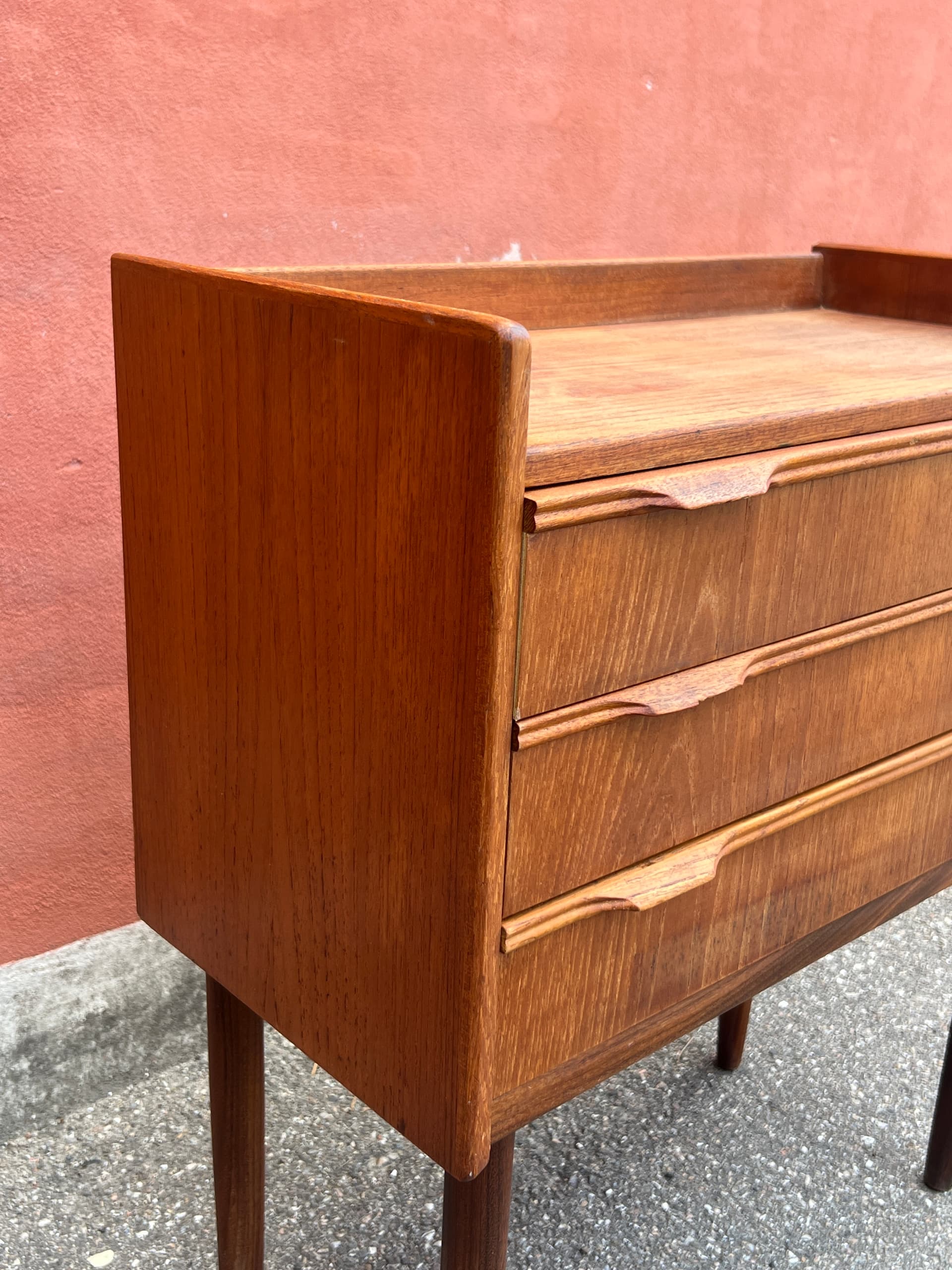 Chest of drawers, brown teak, Denmark, 1960s. - 342775
